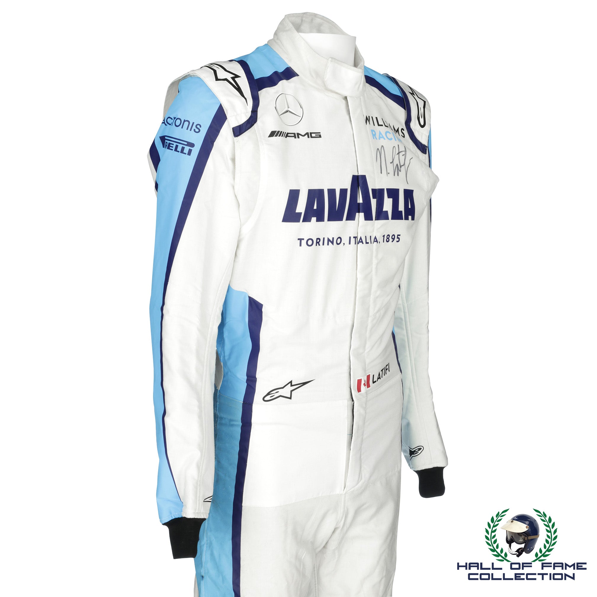 2020 Nicholas Latifi Signed Race Used Williams F1 Suit