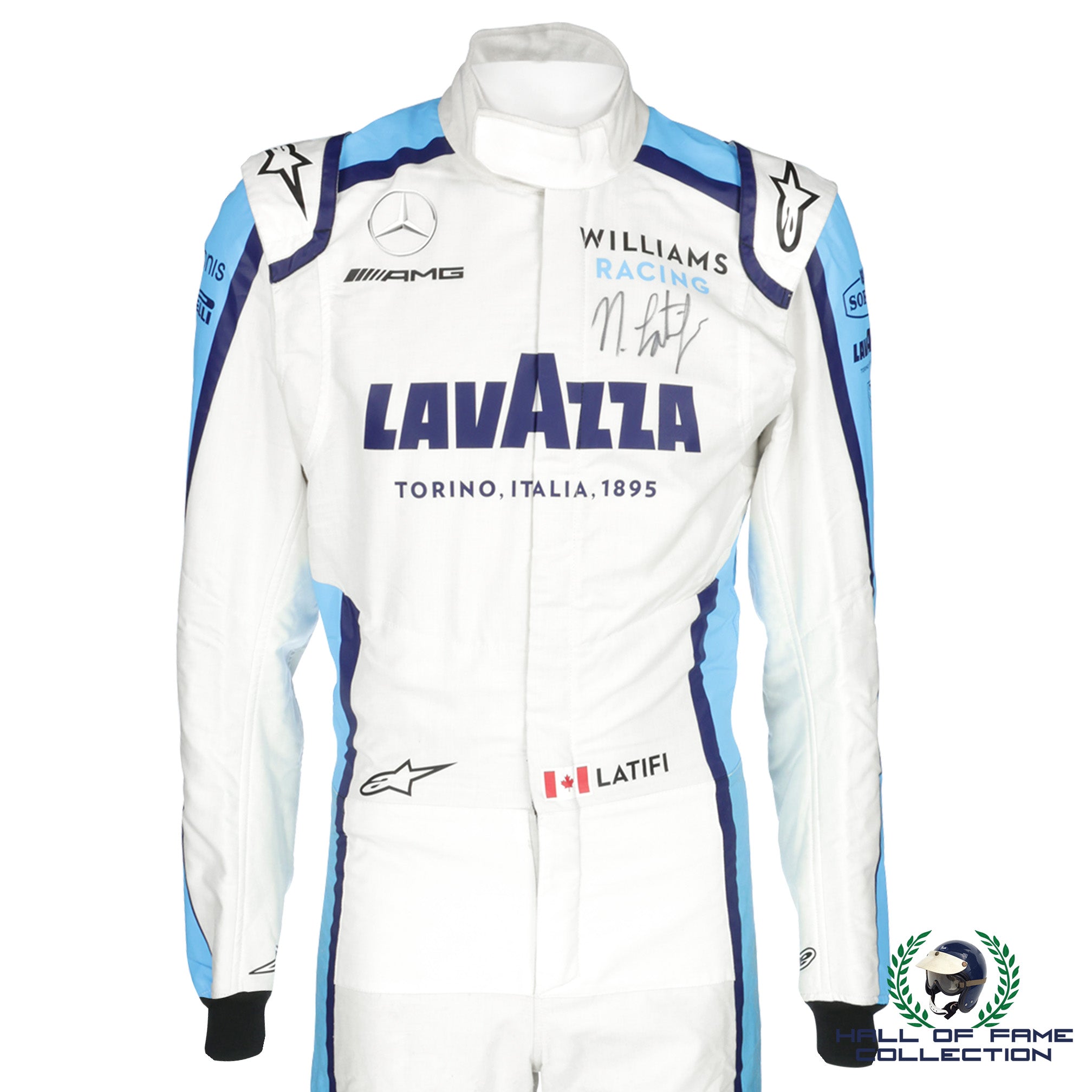 2020 Nicholas Latifi Signed Race Used Williams F1 Suit