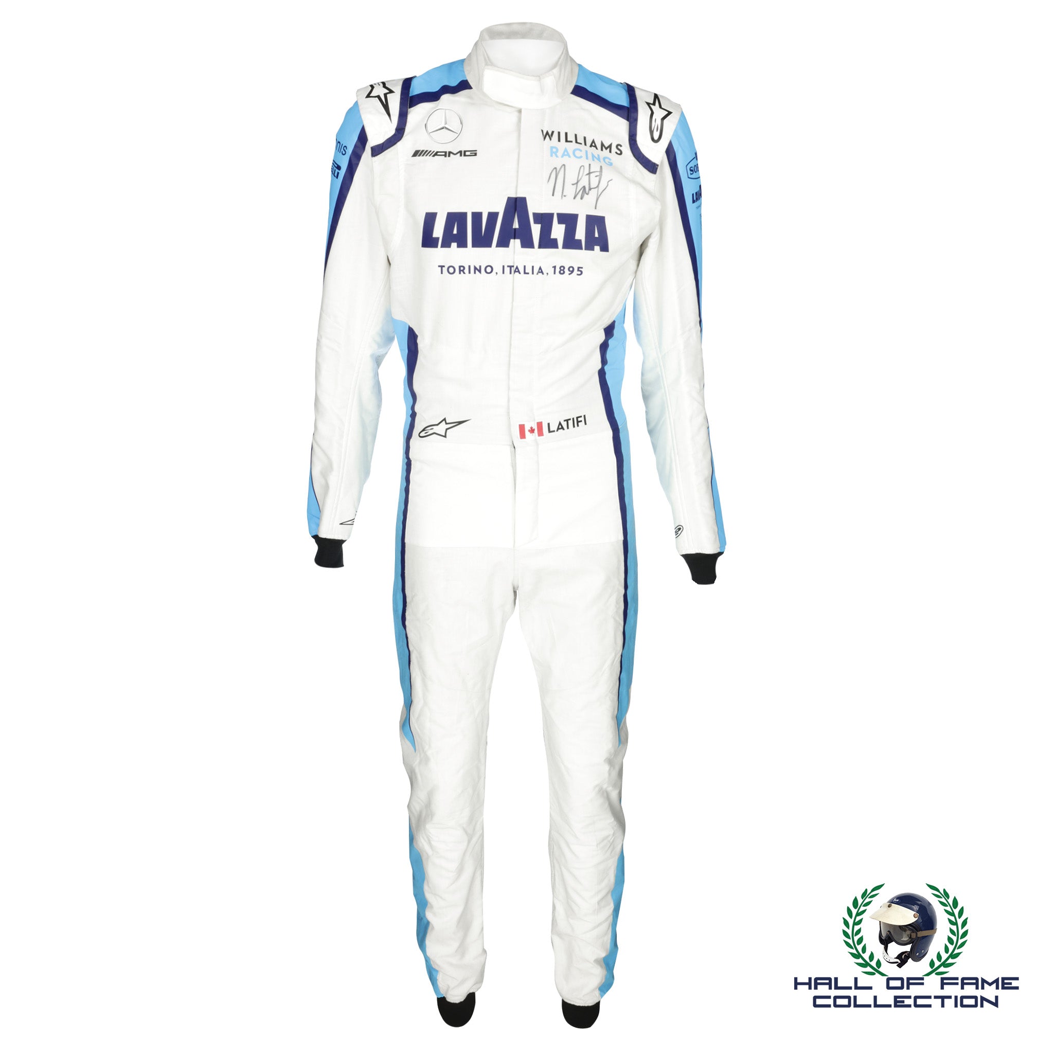 2020 Nicholas Latifi Signed Race Used Williams F1 Suit