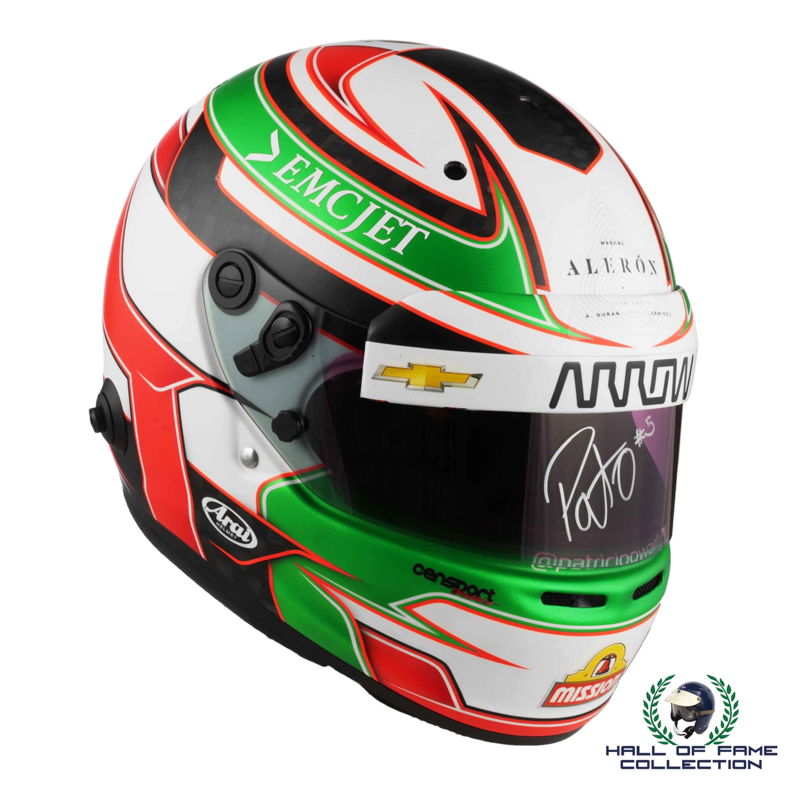 2020 Patricio O'Ward Signed Arrow McLaren SP Texas IndyCar Helmet