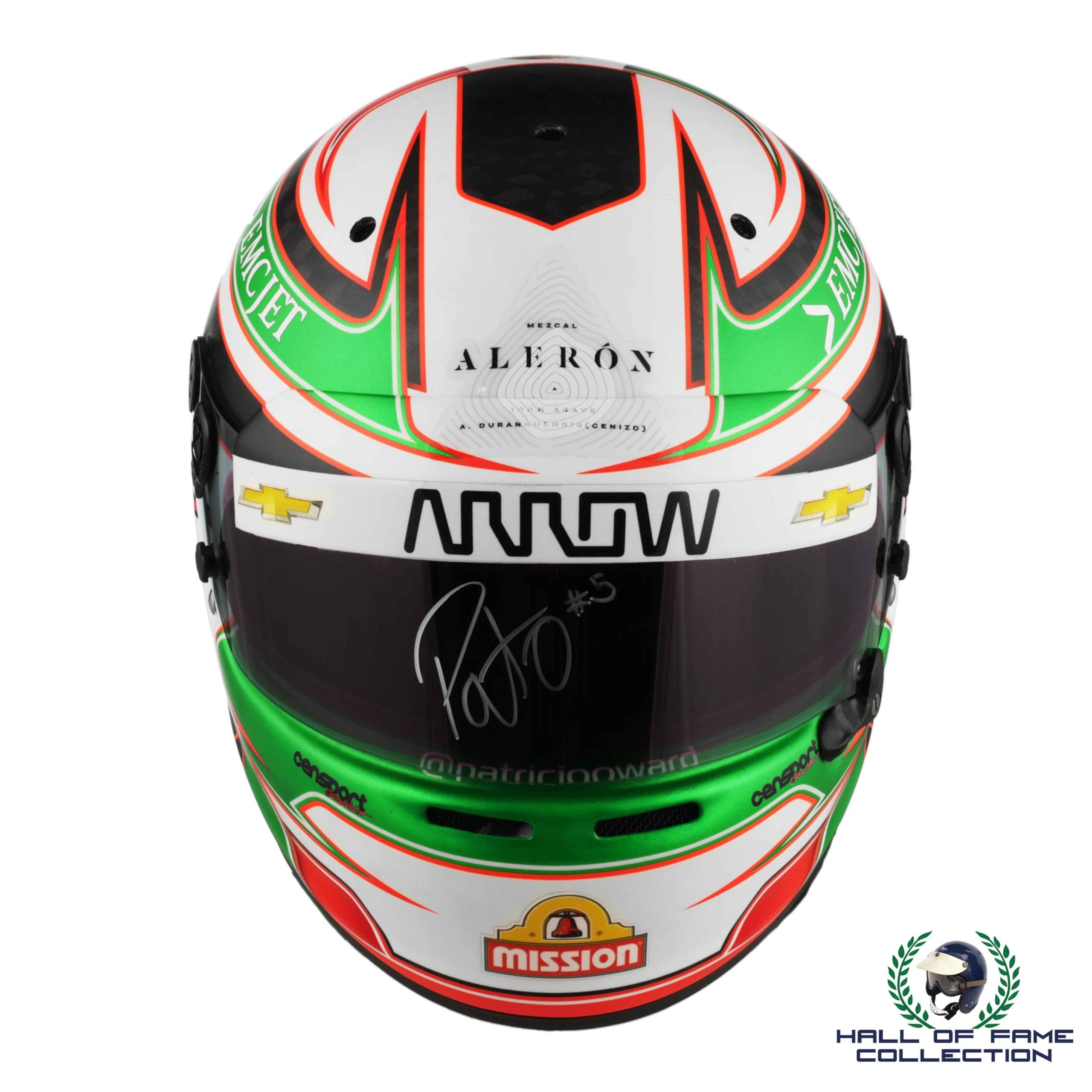 2020 Patricio O'Ward Signed Arrow McLaren SP Texas IndyCar Helmet