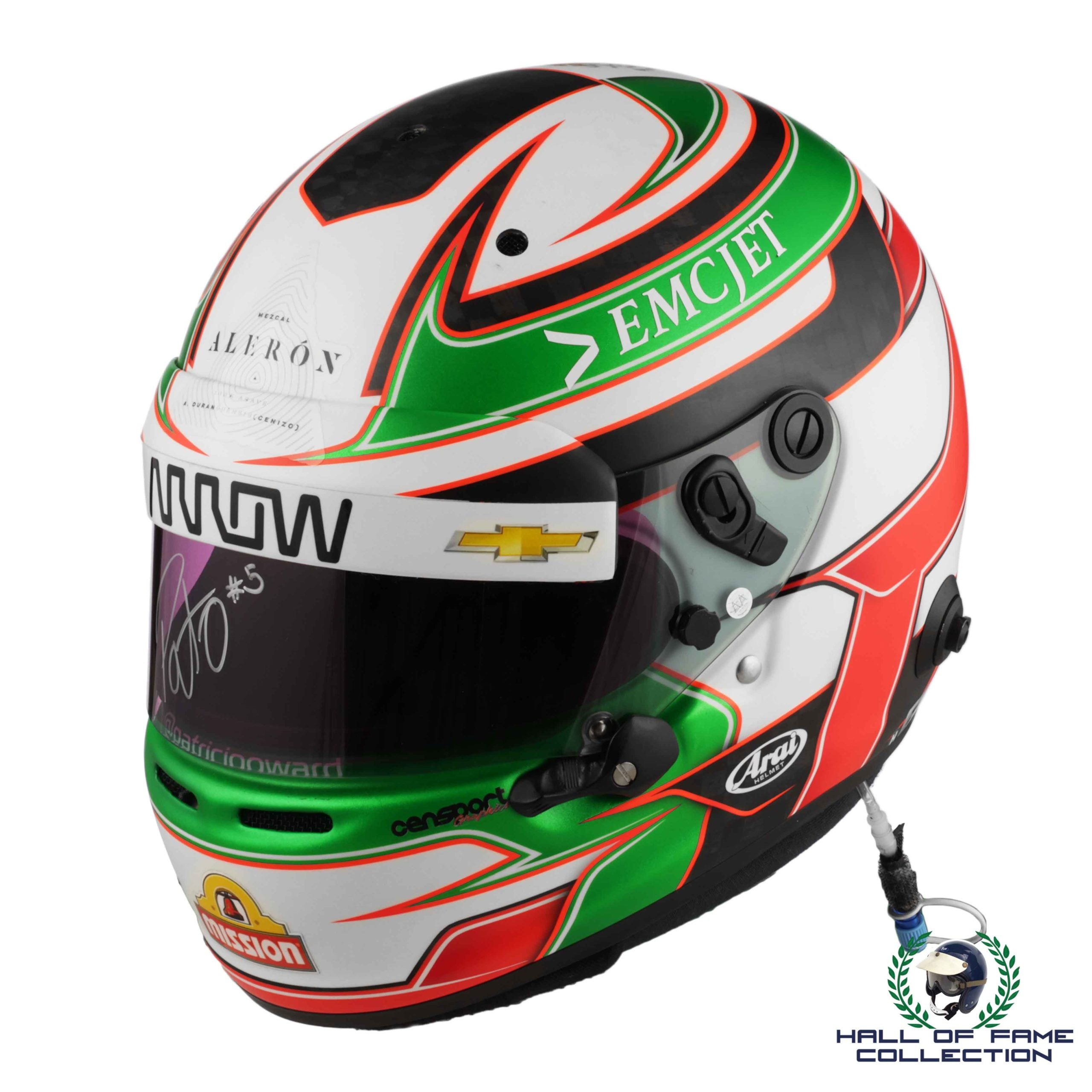 2020 Patricio O'Ward Signed Arrow McLaren SP Texas IndyCar Helmet