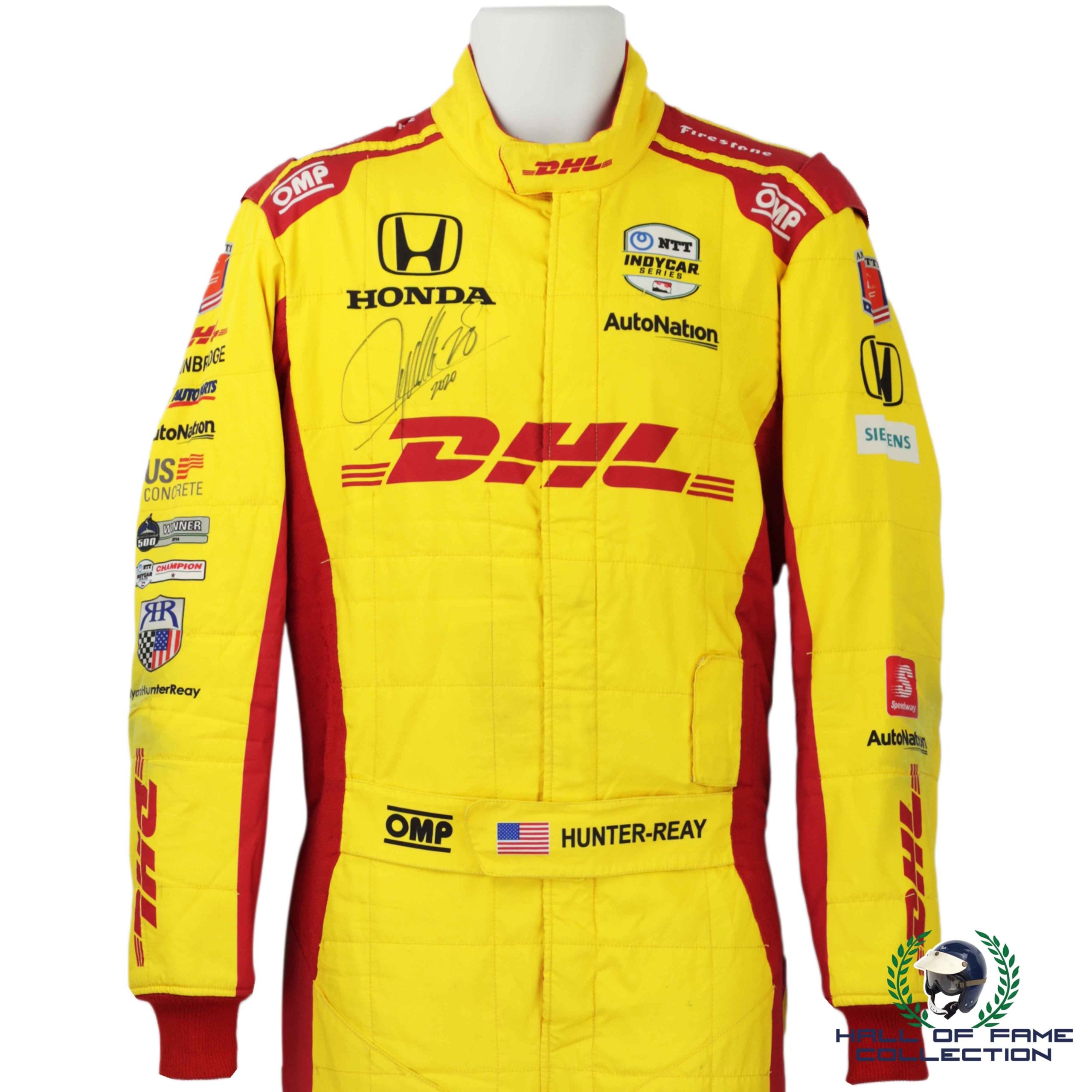 2020 Ryan Hunter Reay Signed Race Used Andretti Autosport IndyCar Suit