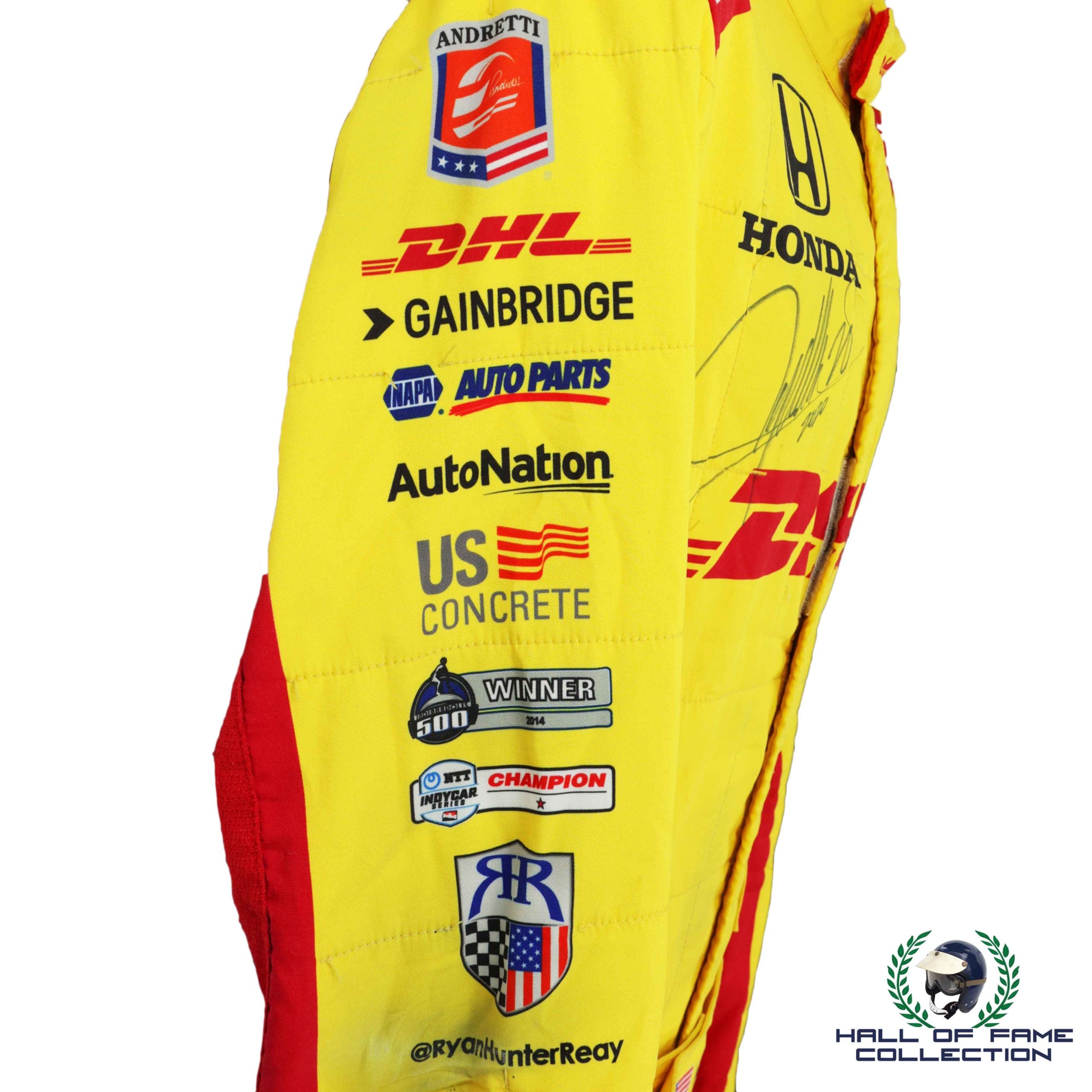 2020 Ryan Hunter Reay Signed Race Used Andretti Autosport IndyCar Suit