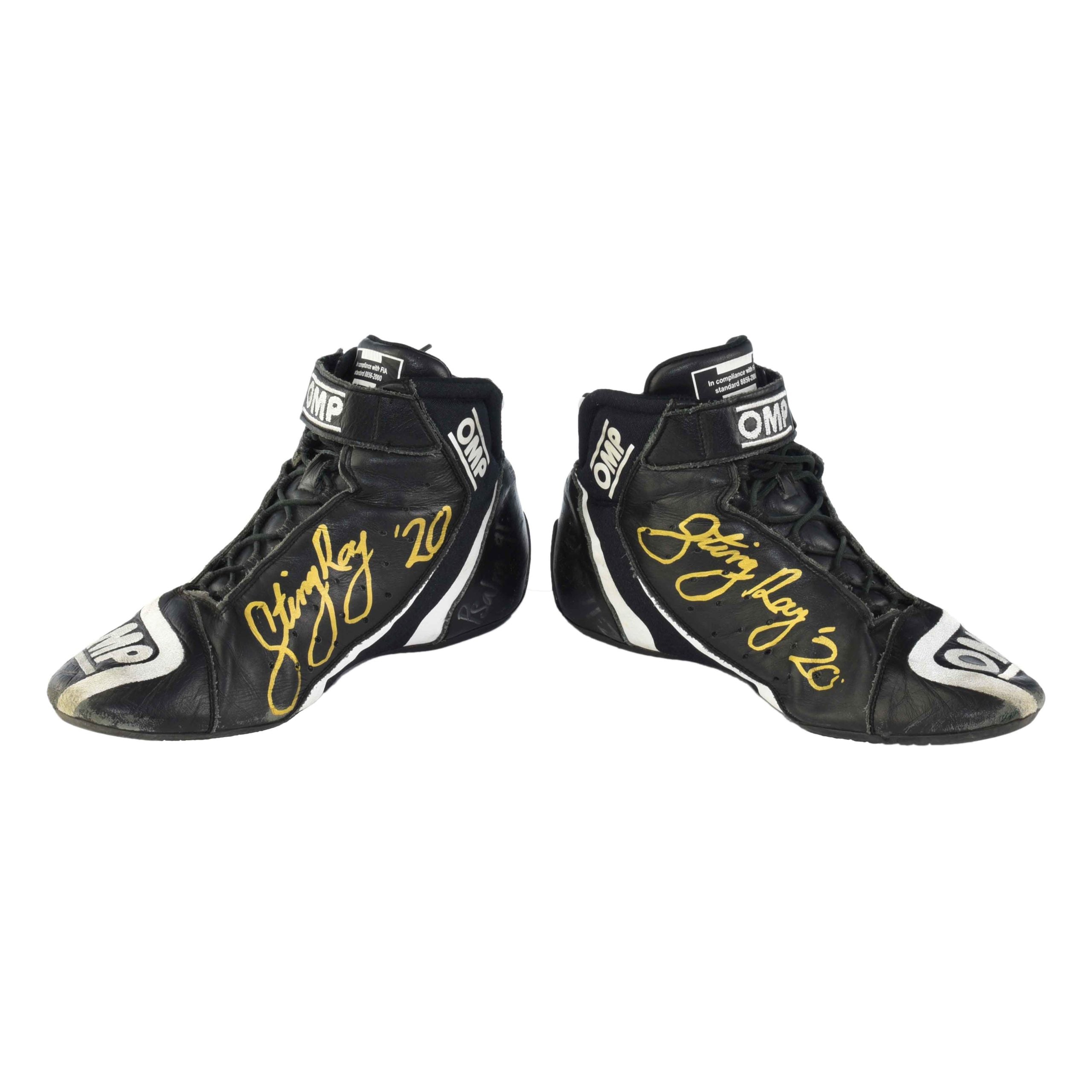 2020 Sting Ray Robb Signed Championship Used Indy Pro 2000 Boots