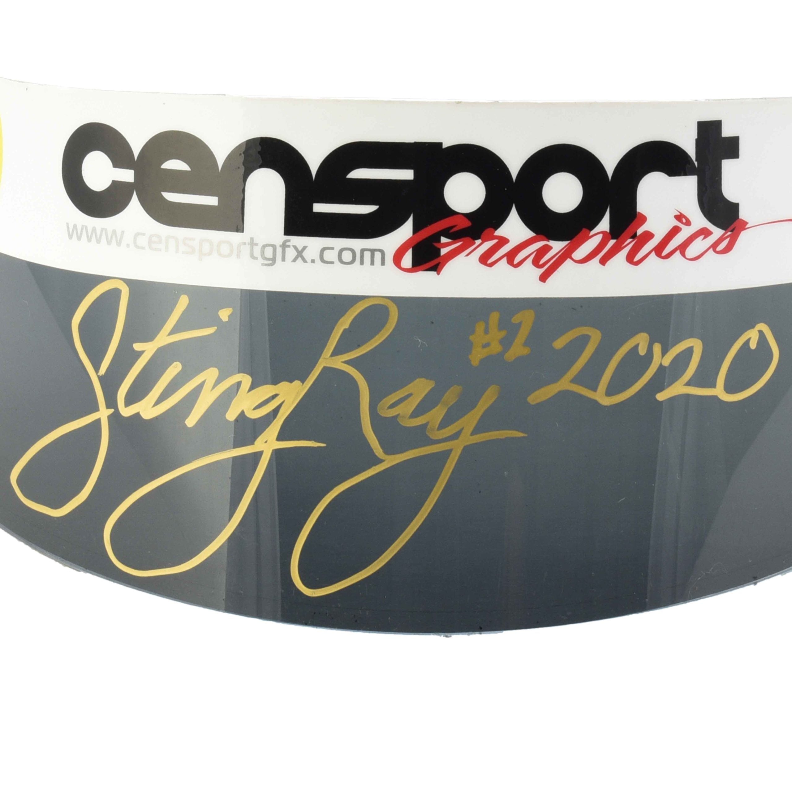 2020 Sting Ray Robb Signed Championship Used Indy Pro 2000 Visor