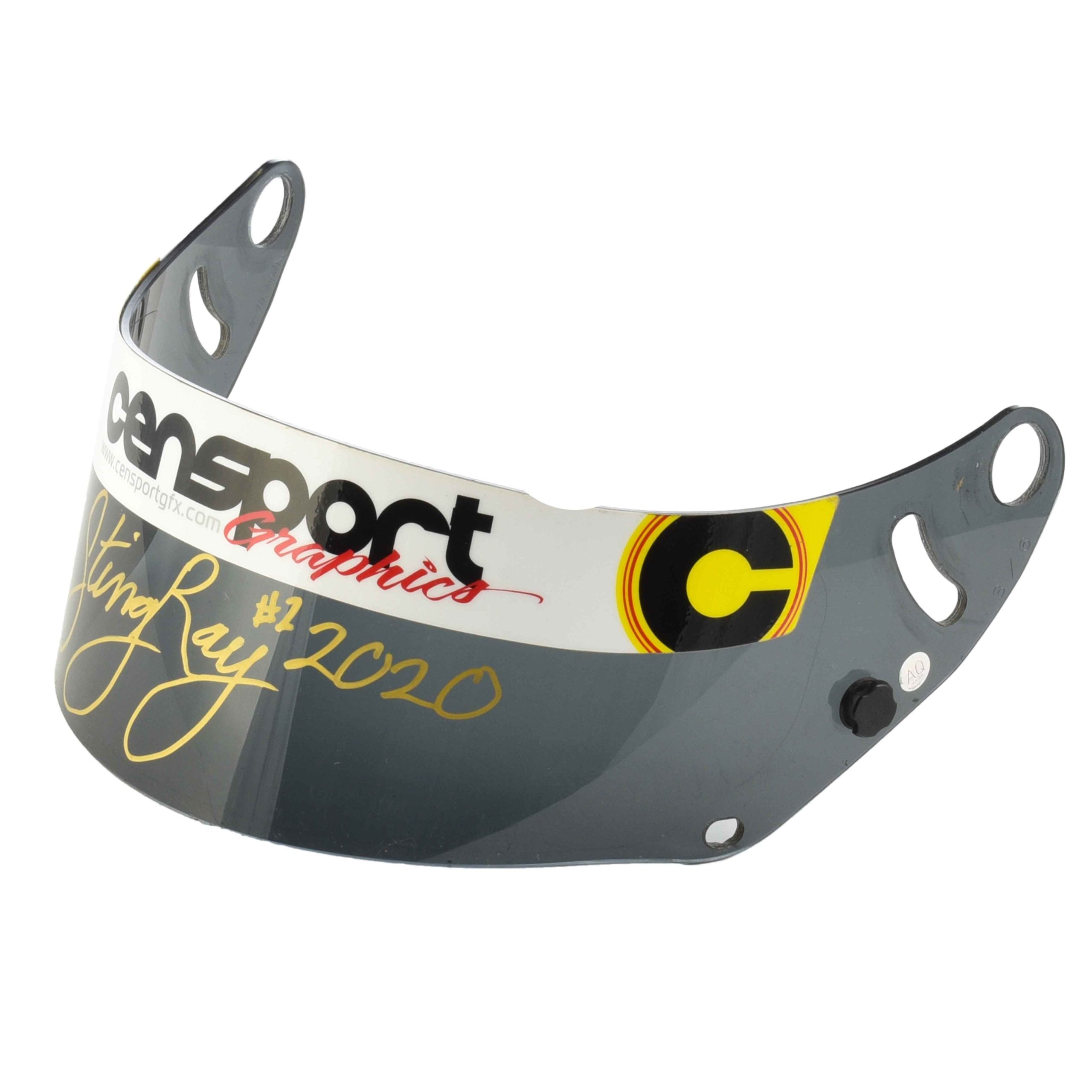 2020 Sting Ray Robb Signed Championship Used Indy Pro 2000 Visor