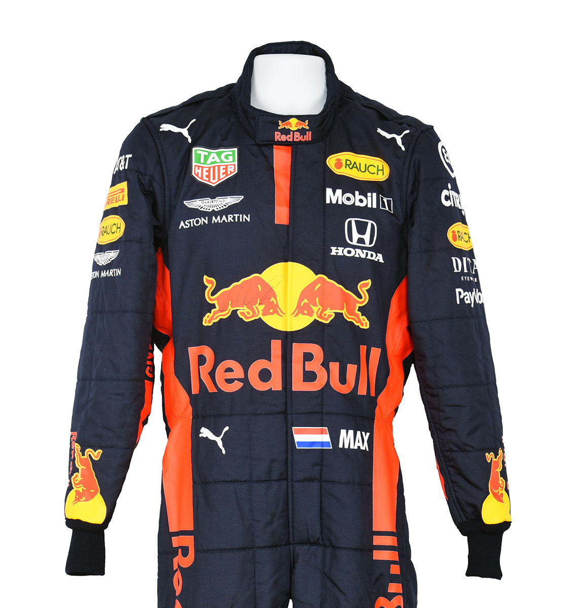 2020 Max Verstappen Race Used Red Bull Racing Formula 1 Suit