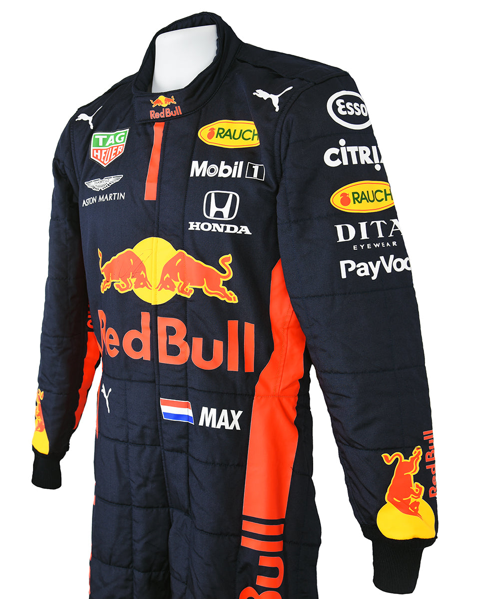 2020 Max Verstappen Race Used Red Bull Racing Formula 1 Suit