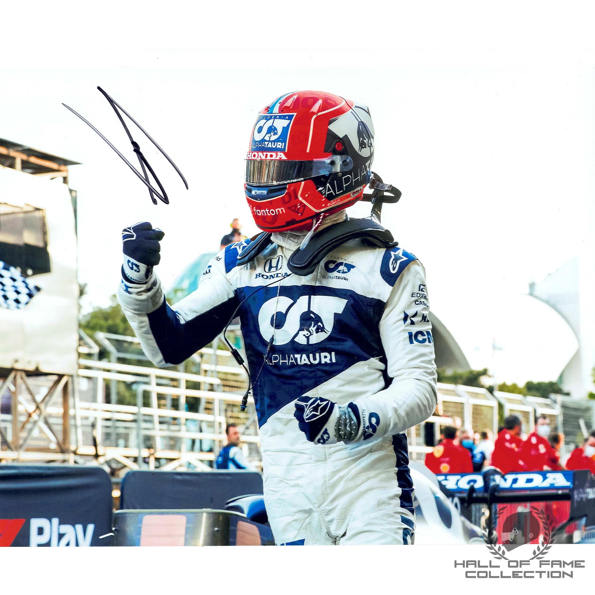 2020 F1 8x10 Collector Set Photo Pierre Gasly "First Win" Signed Alpha Tauri 1 of 25