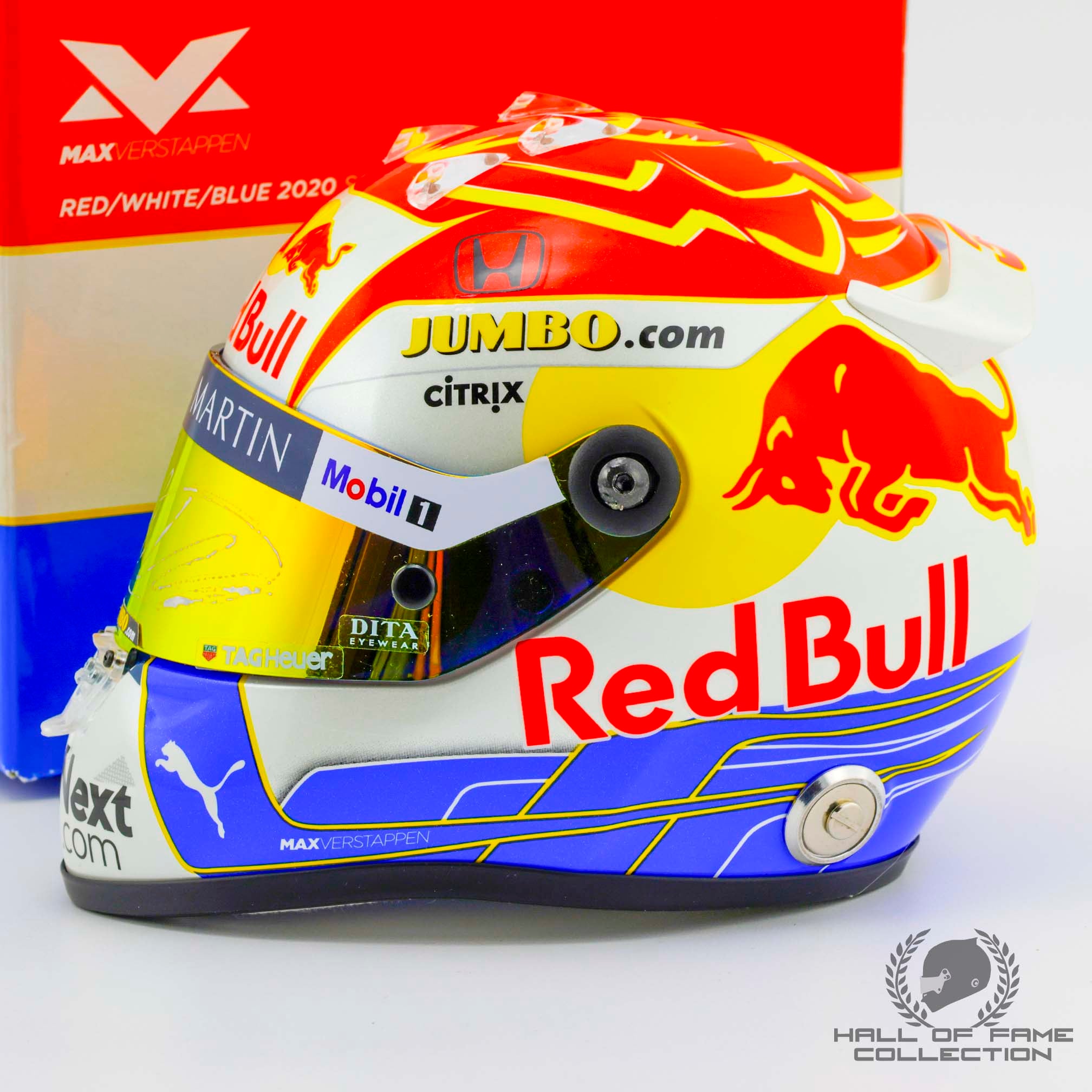 2020 Max Verstappen Signed Austrian GP Red Bull Racing 1:2 Scale F1 Helmet