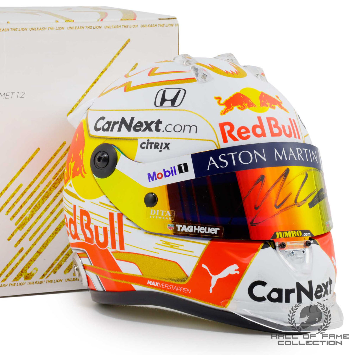 2020 Max Verstappen Signed Red Bull Racing 1:2 Scale F1 Helmet