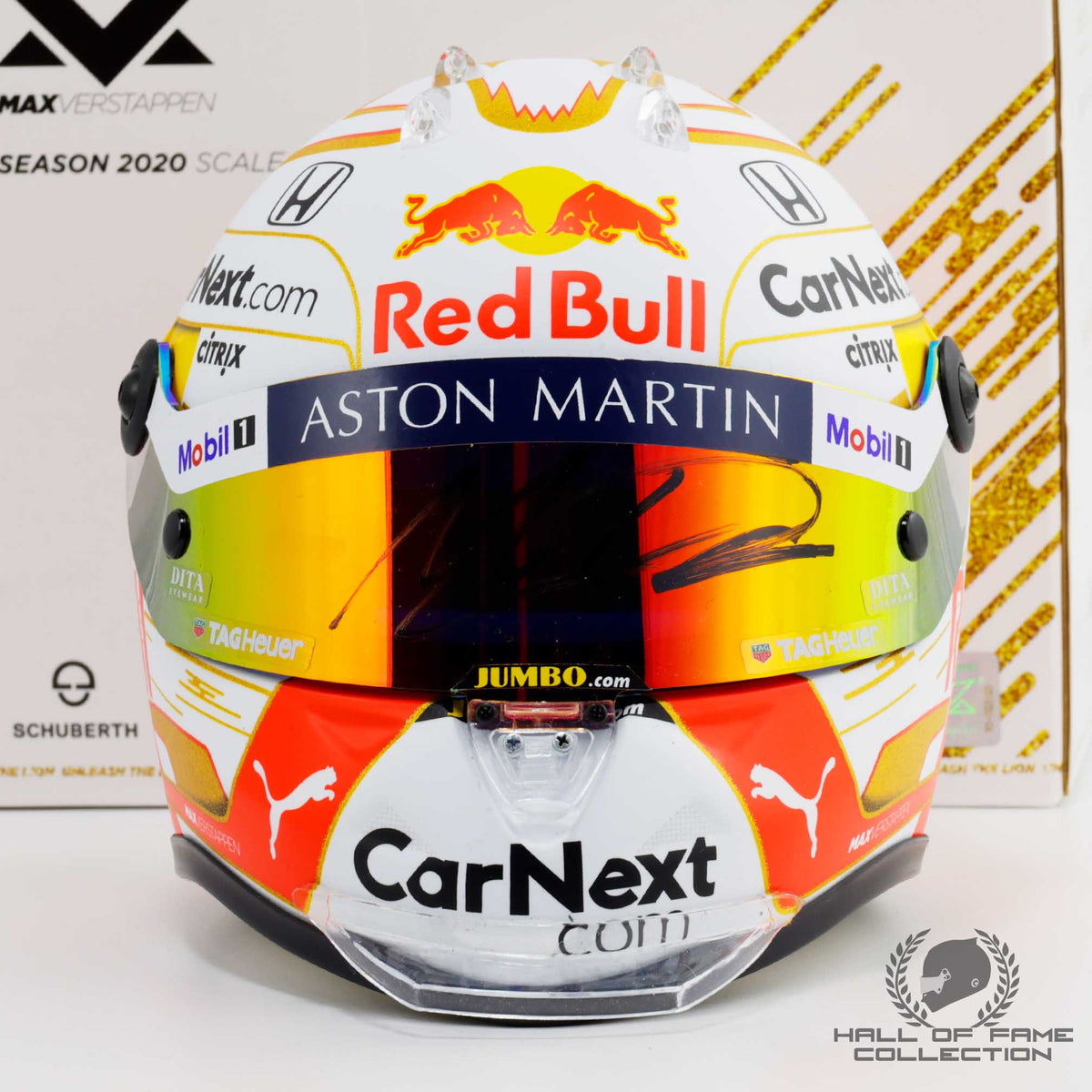 2020 Max Verstappen Signed Red Bull Racing 1:2 Scale F1 Helmet