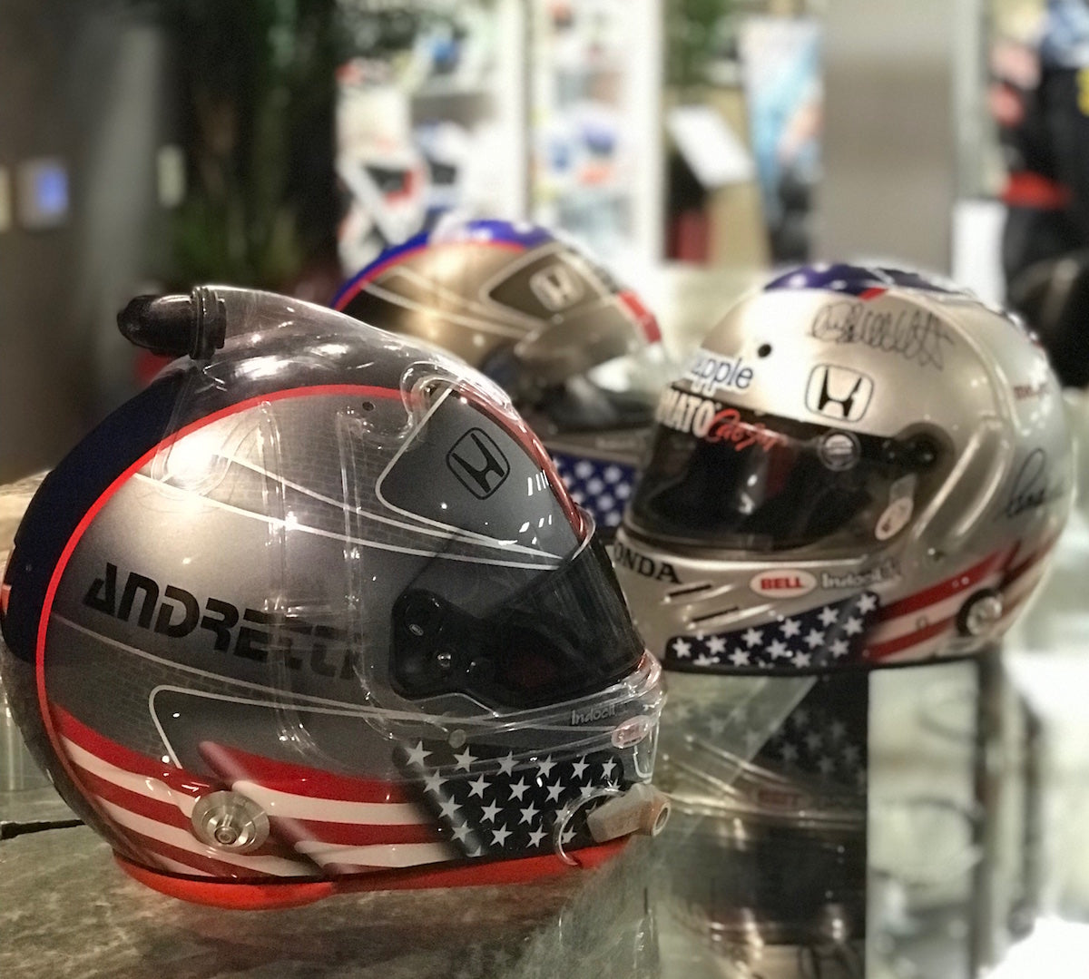 2020 Marco Andretti Signed Indy 500 Used Andretti Autosport IndyCar Helmet