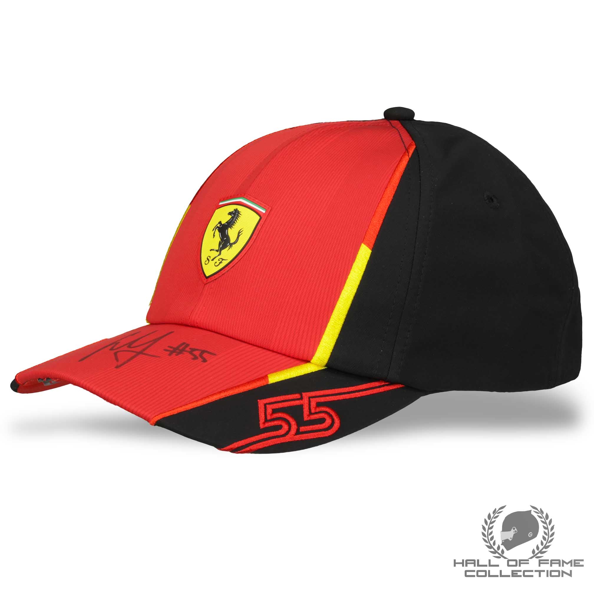 2023 Carlos Sainz Signed Scuderia Ferrari F1 Pro Driver Issue Hat