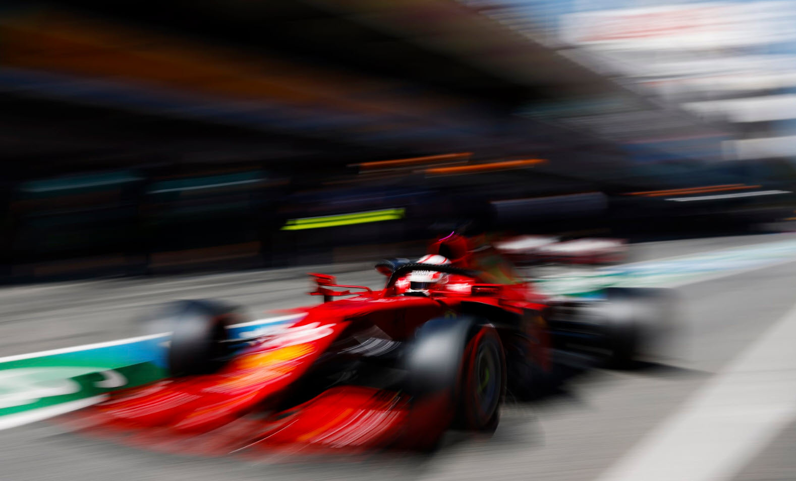 2021 Charles Leclerc Signed Race Used Scuderia Ferrari F1 Visor