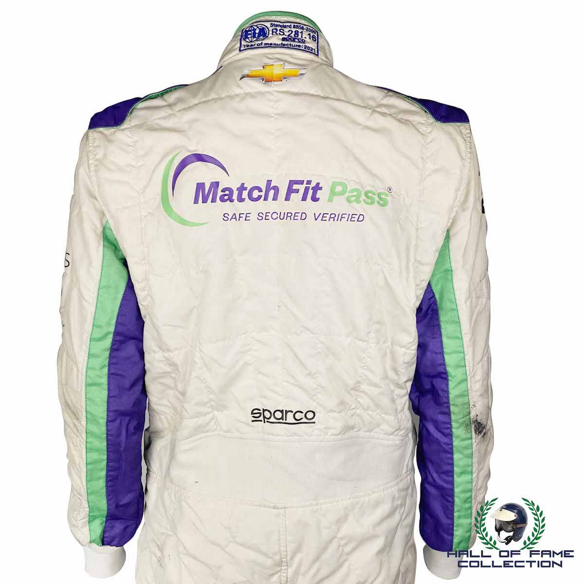 2021 Conor Daly Signed Race Used Carlin Racing Gateway Sparco IndyCar Suit