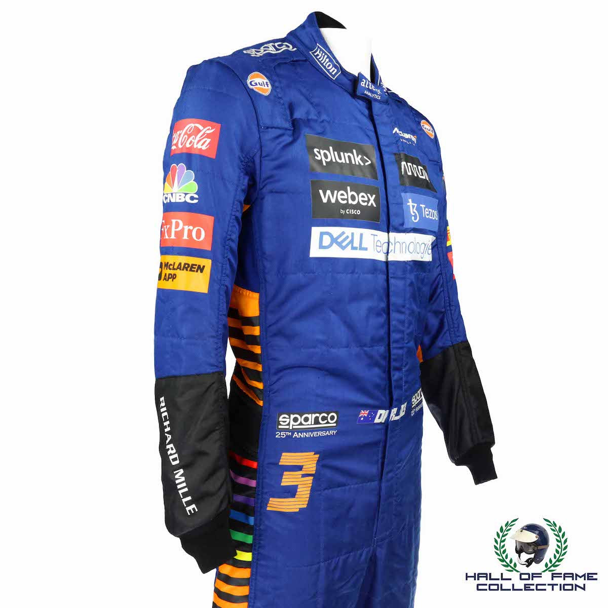 2021 Daniel Ricciardo Race Used McLaren F1 Suit