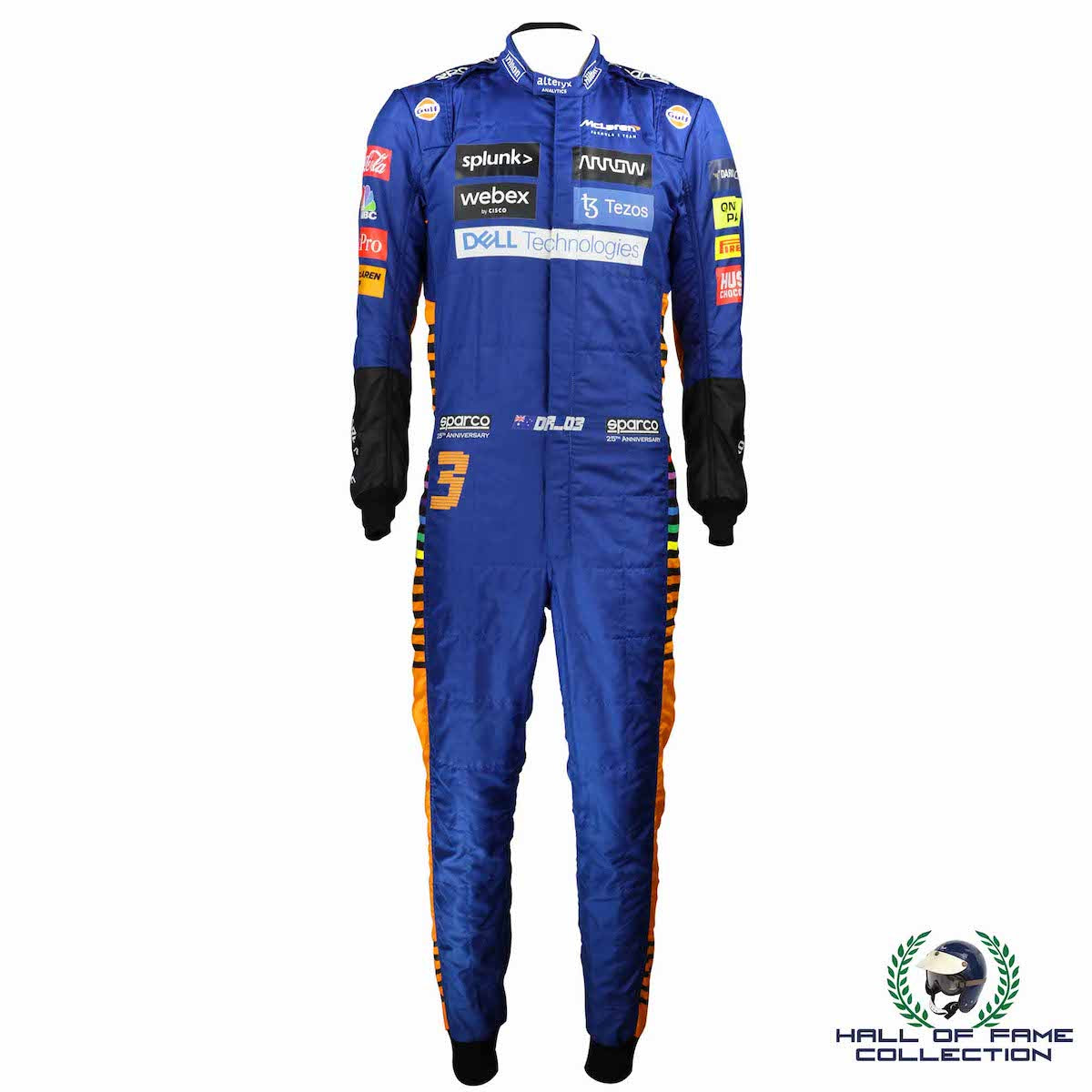 2021 Daniel Ricciardo Race Used McLaren F1 Suit