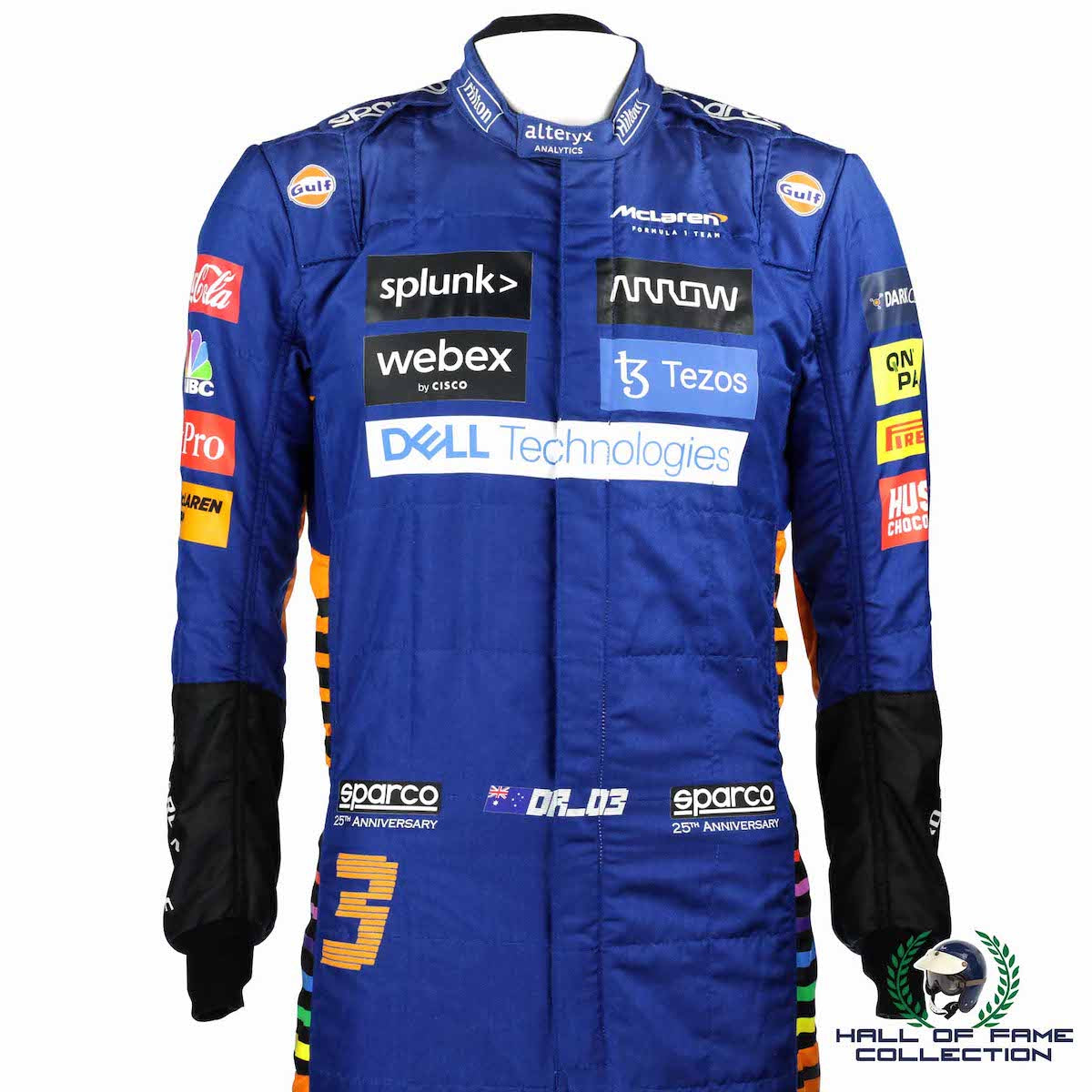 2021 Daniel Ricciardo Race Used McLaren F1 Suit