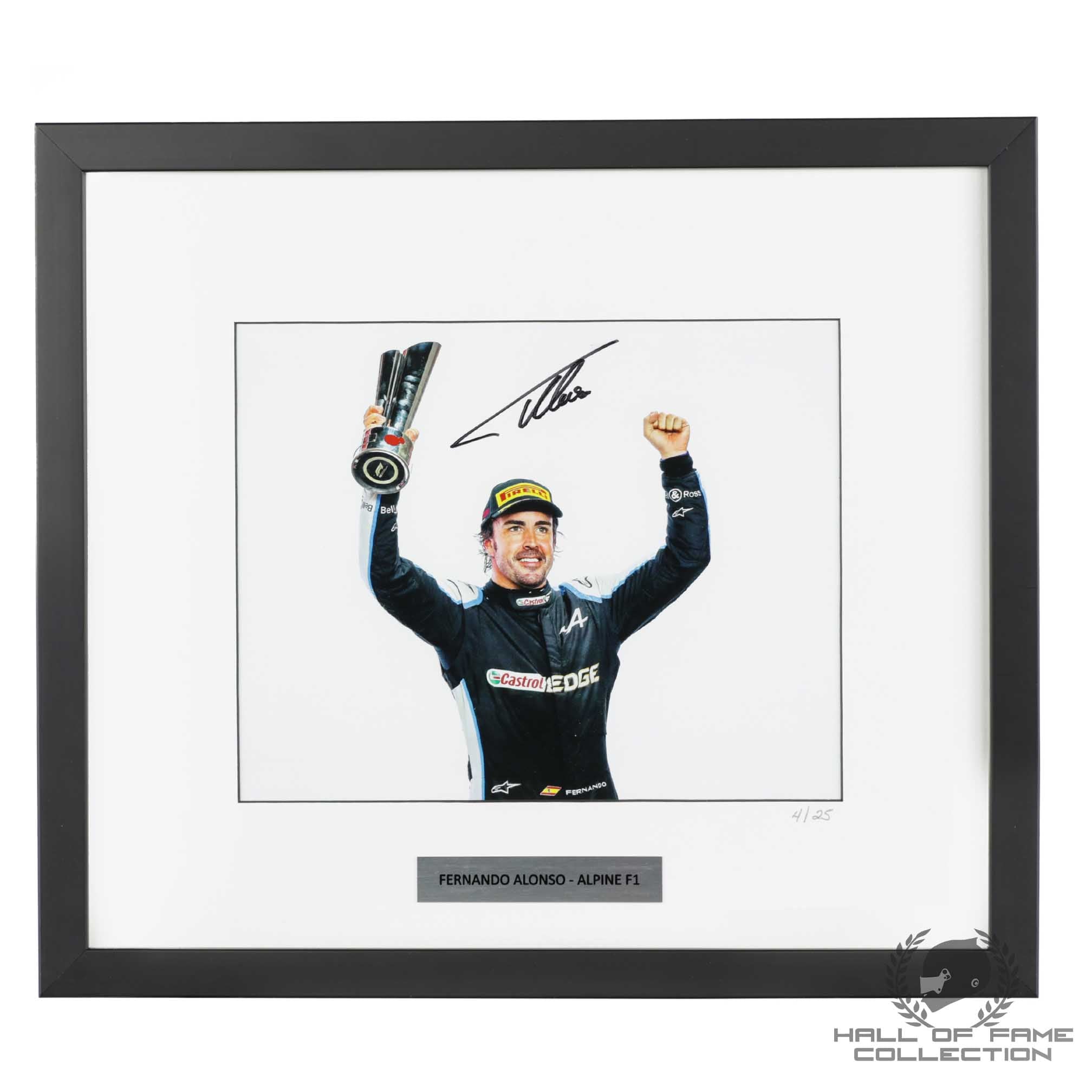 Fernando Alonso 直筆サイン McLaren Honda ポスター Fernando Alonso 直筆サイン McLaren Honda ポスター