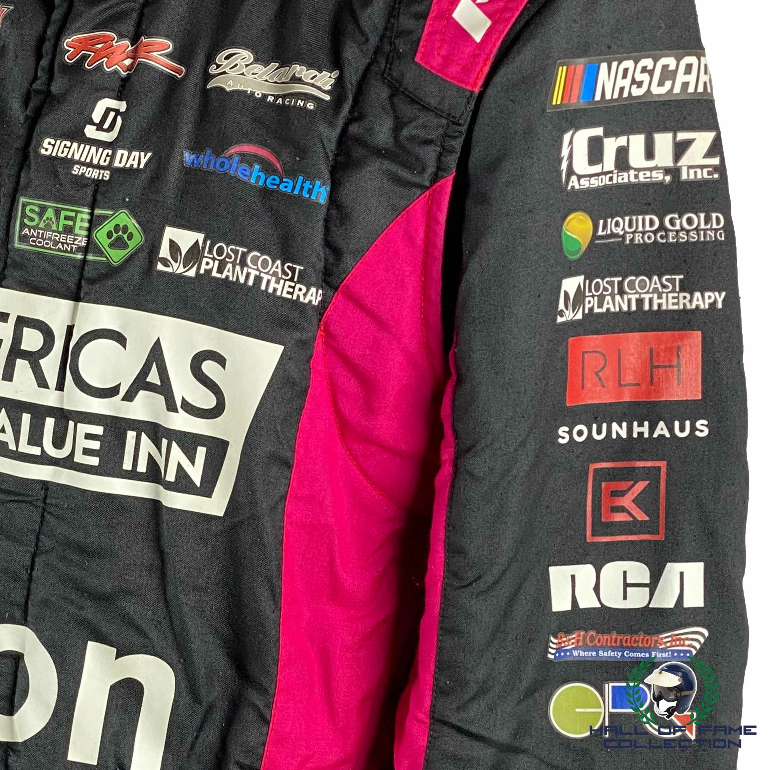 2021 James Davison Signed Race Used Rick Ware Racing NASCAR Suit