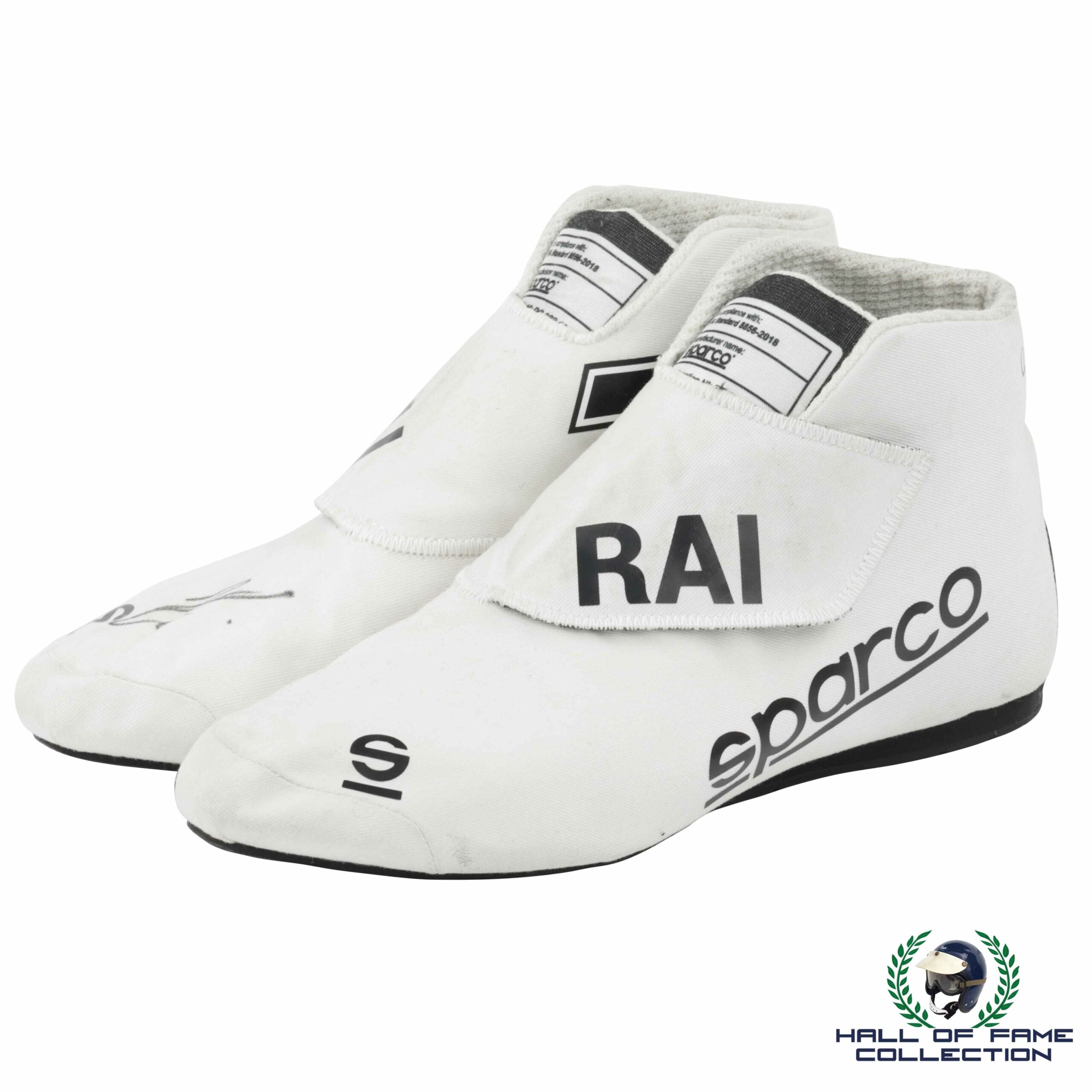 2021 Kimi Raikkonen Signed Race Used Alfa Romeo F1 Boots