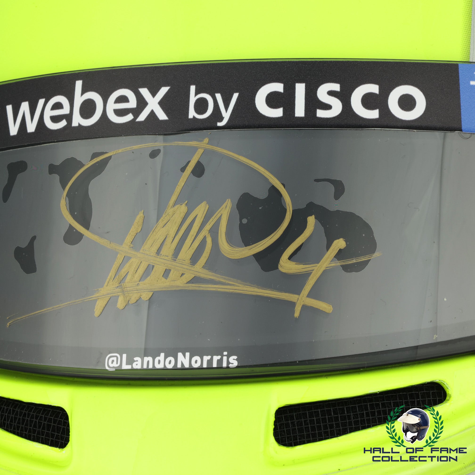 2021 Lando Norris Signed Official Promo Bell HP77 McLaren F1 Helmet