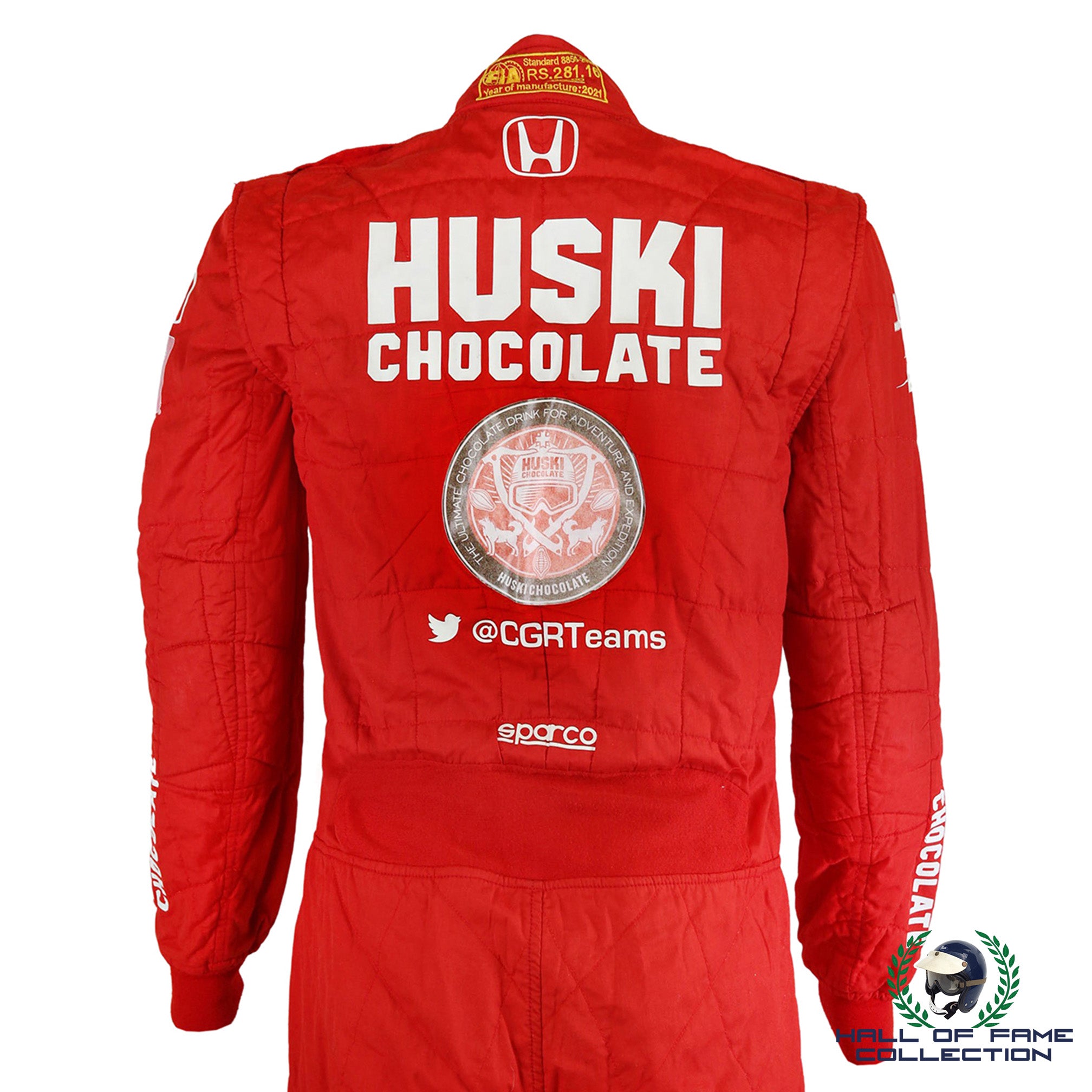 2021 Marcus Ericsson Signed First Win Detroit Grand Prix Ganassi IndyCar Suit