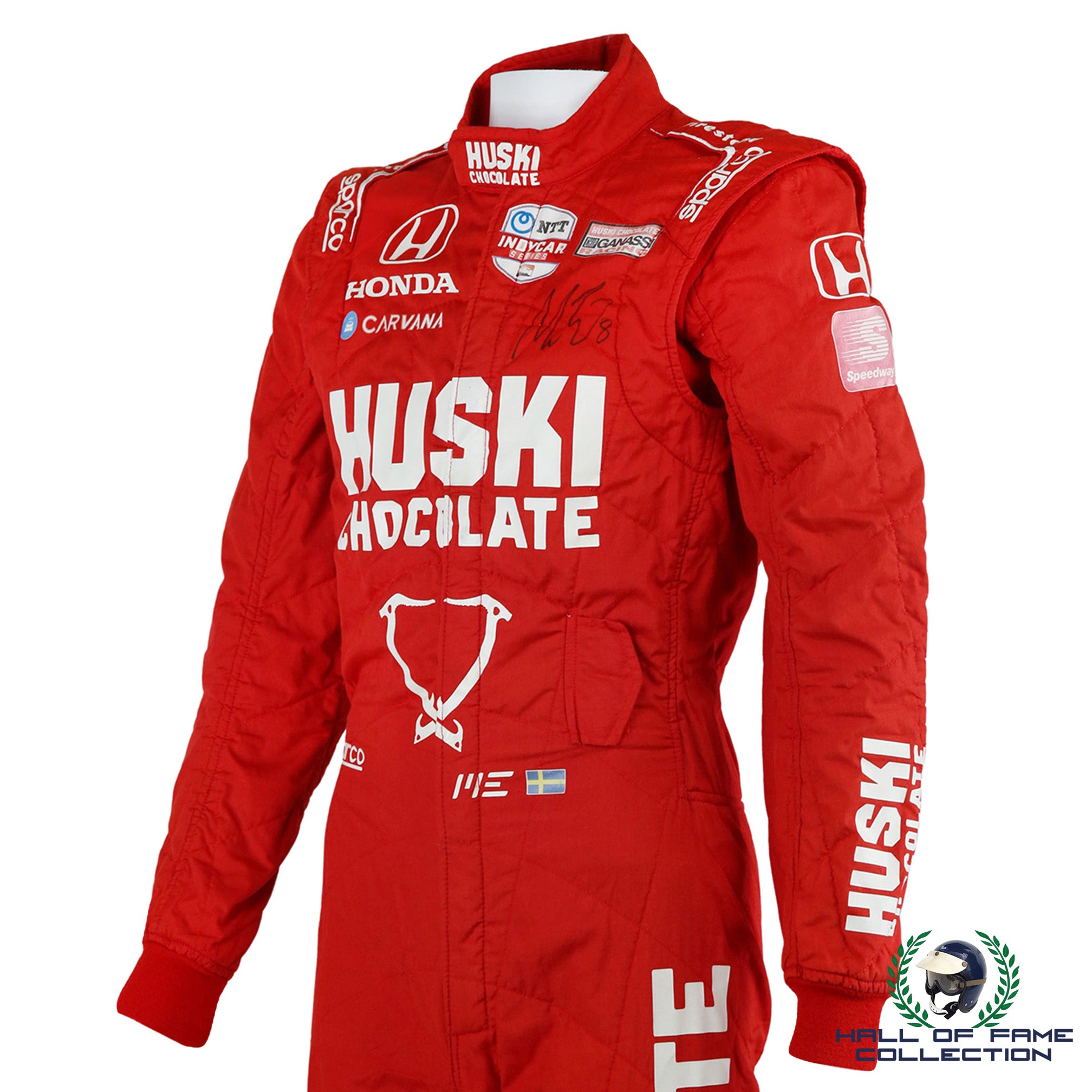 2021 Marcus Ericsson Signed First Win Detroit Grand Prix Ganassi IndyCar Suit