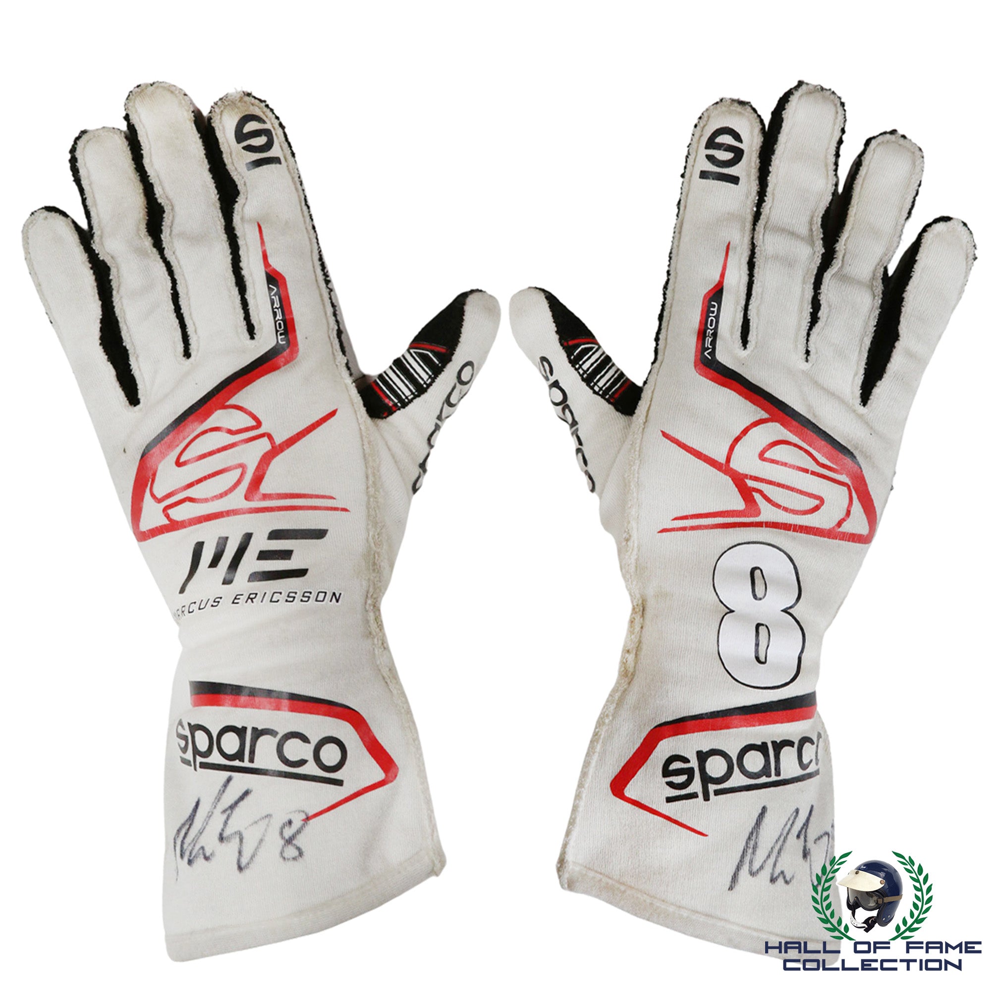 2021 Marcus Ericsson Signed Race Used Chip Ganassi Racing IndyCar Gloves