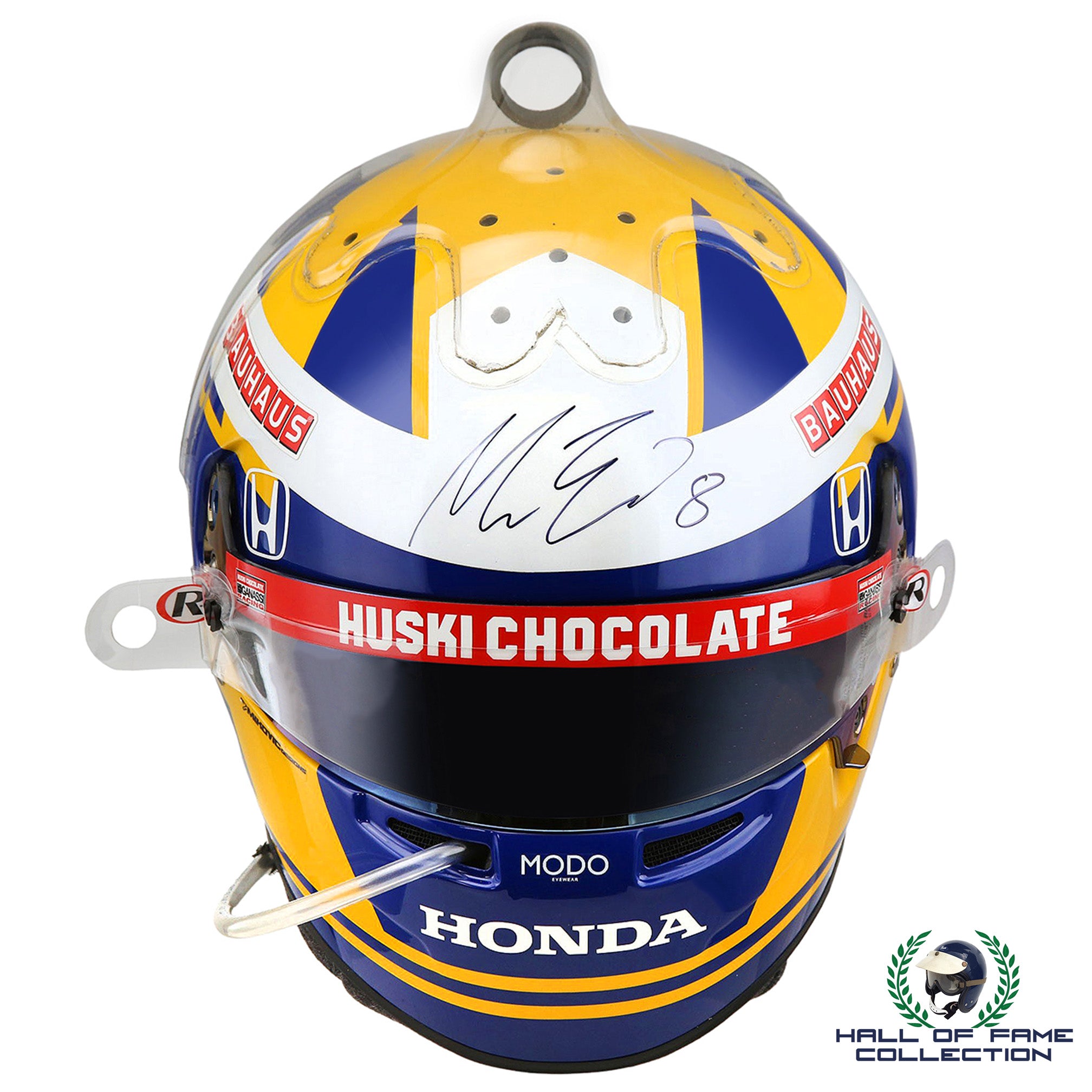 2021 Marcus Ericsson Signed Race Used Chip Ganassi Racing IndyCar Helmet