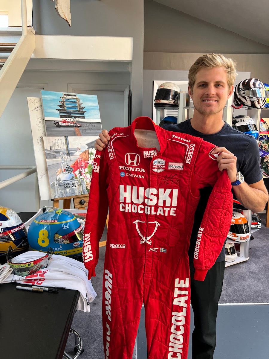 2021 Marcus Ericsson Signed First Win Detroit Grand Prix Ganassi IndyCar Suit