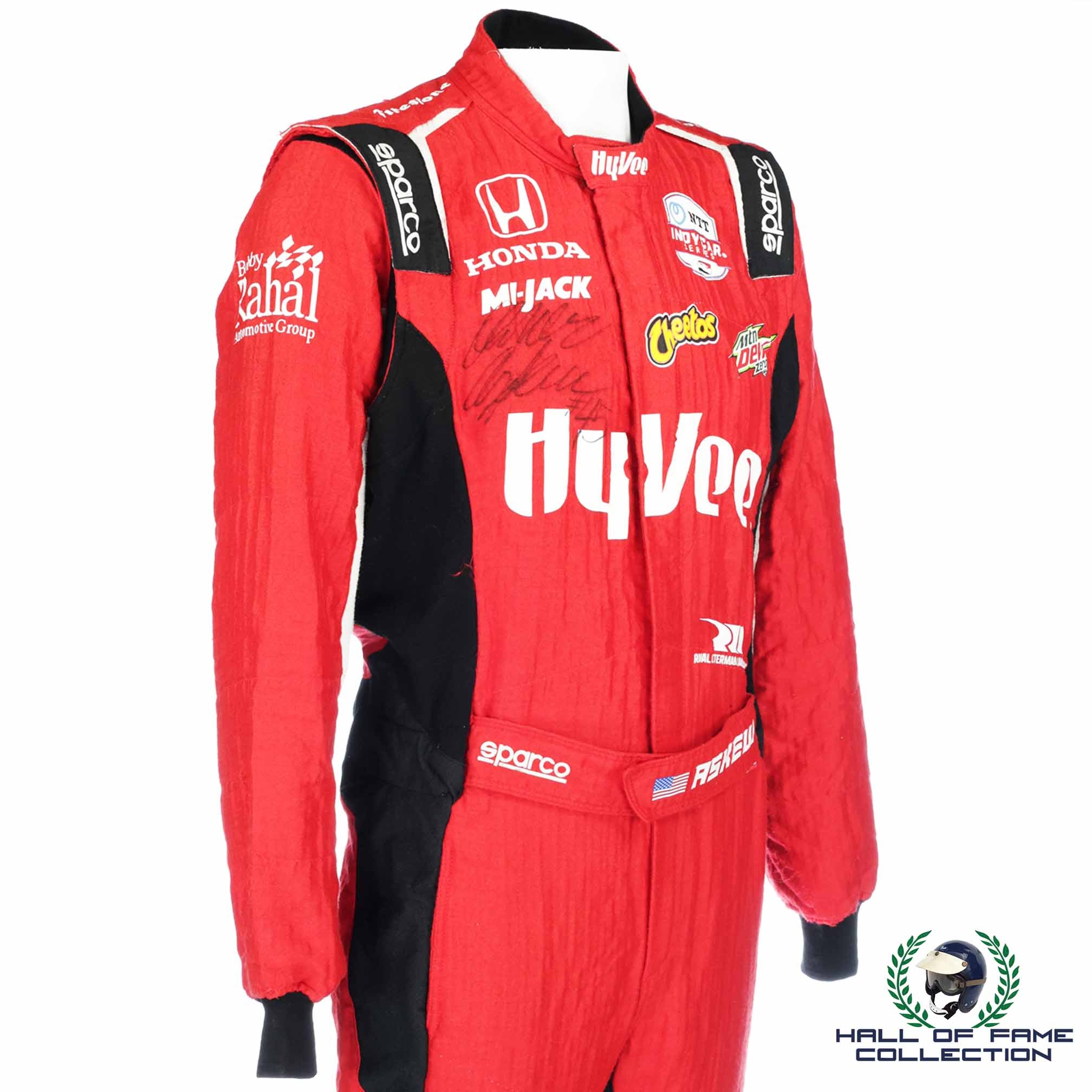 2021 Oliver Askew Signed Race Used Portland / Laguna Seca / Long Beach IndyCar Suit