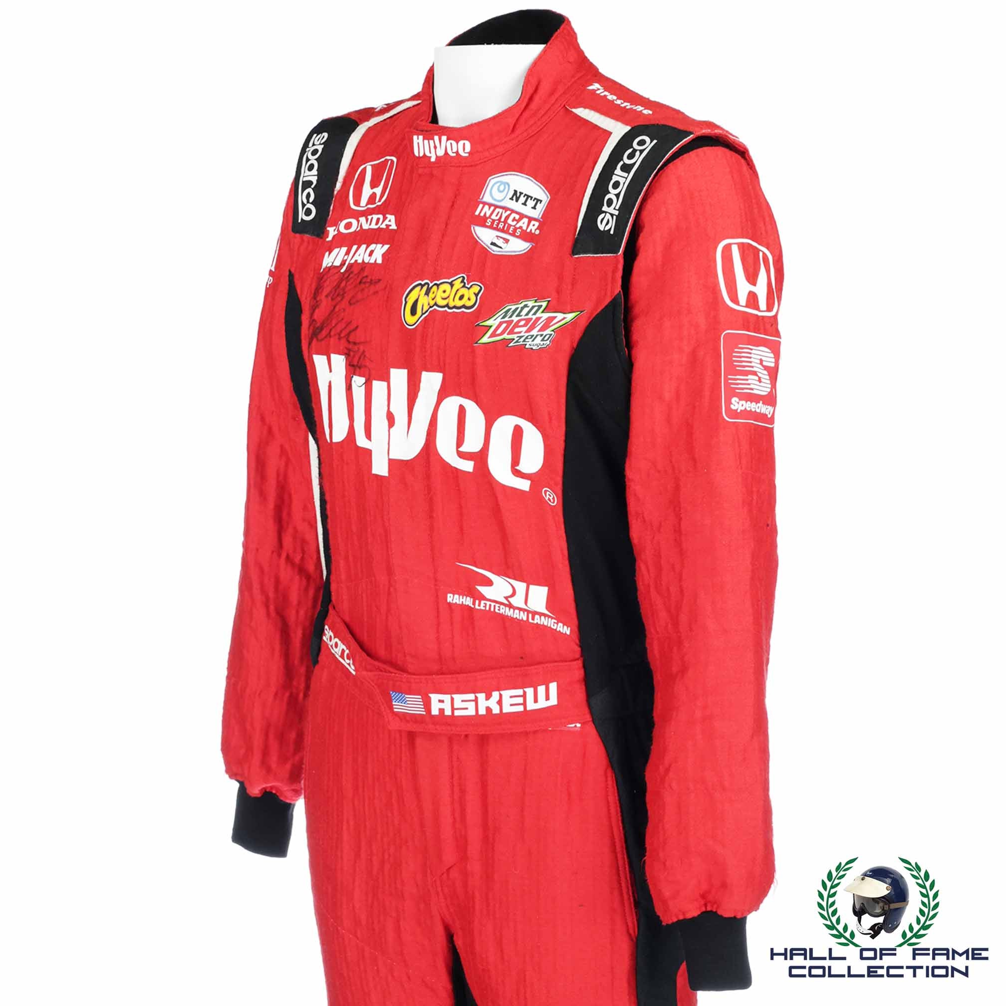 2021 Oliver Askew Signed Race Used Portland / Laguna Seca / Long Beach IndyCar Suit