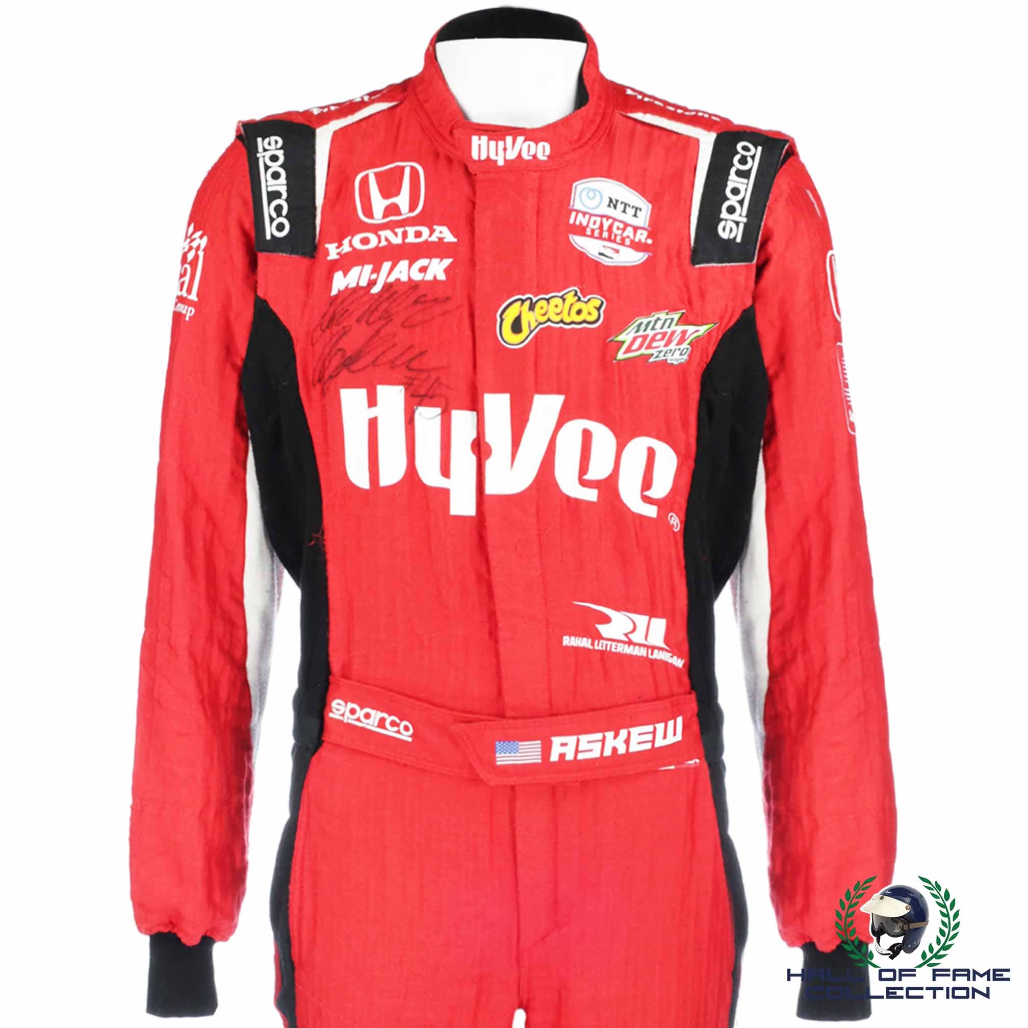 2021 Oliver Askew Signed Race Used Portland / Laguna Seca / Long Beach IndyCar Suit