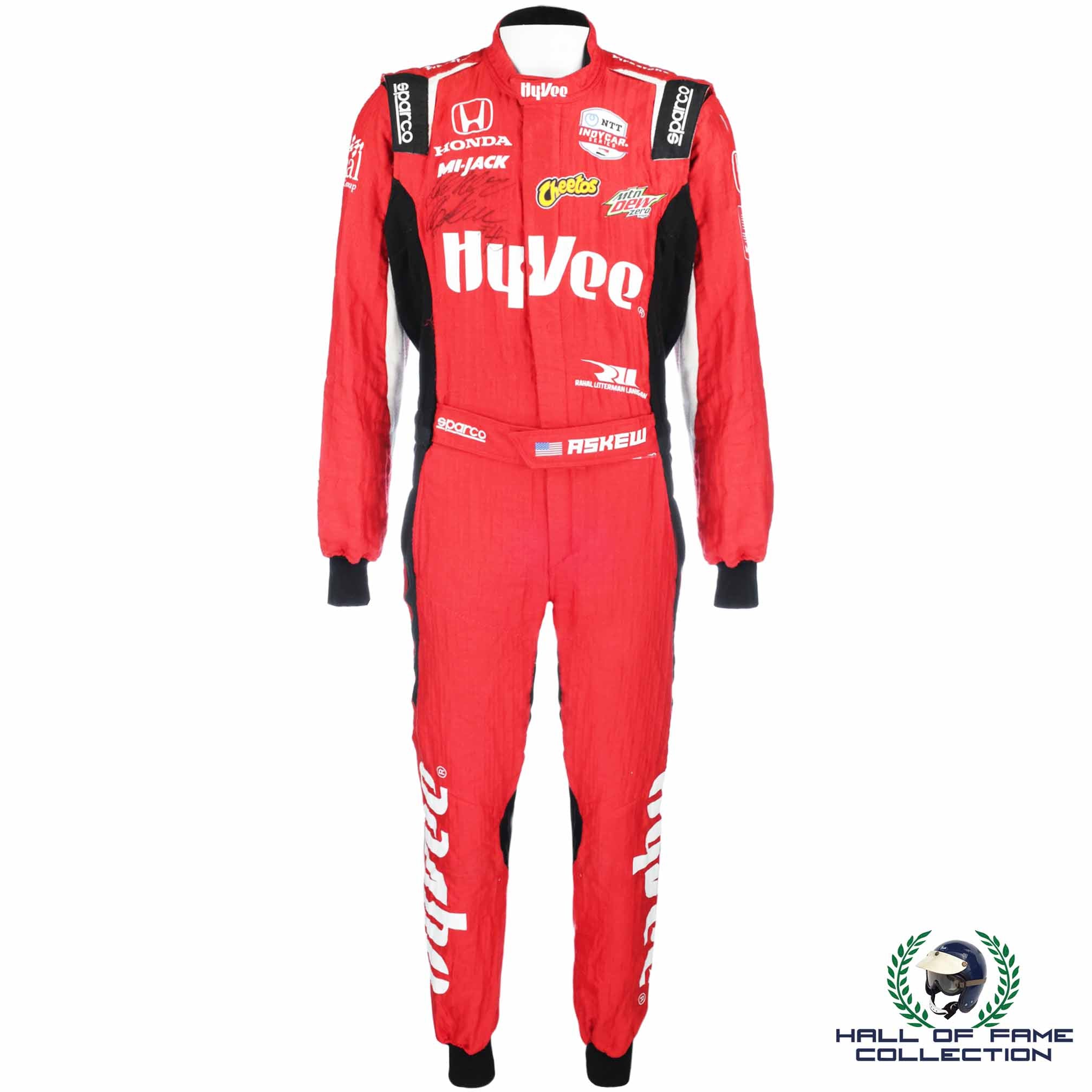 2021 Oliver Askew Signed Race Used Portland / Laguna Seca / Long Beach IndyCar Suit