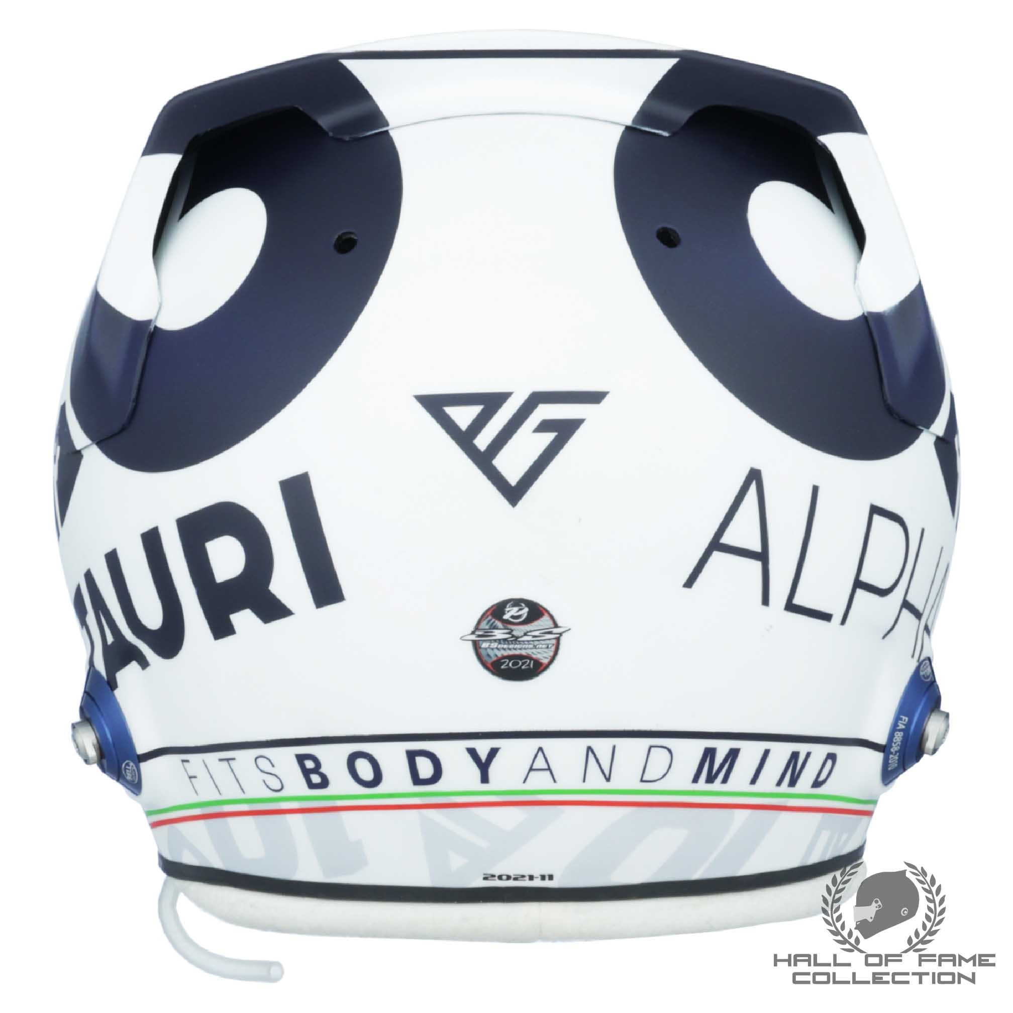 2021 Pierre Gasly Race Used Italian GP AlphaTauri F1 Helmet