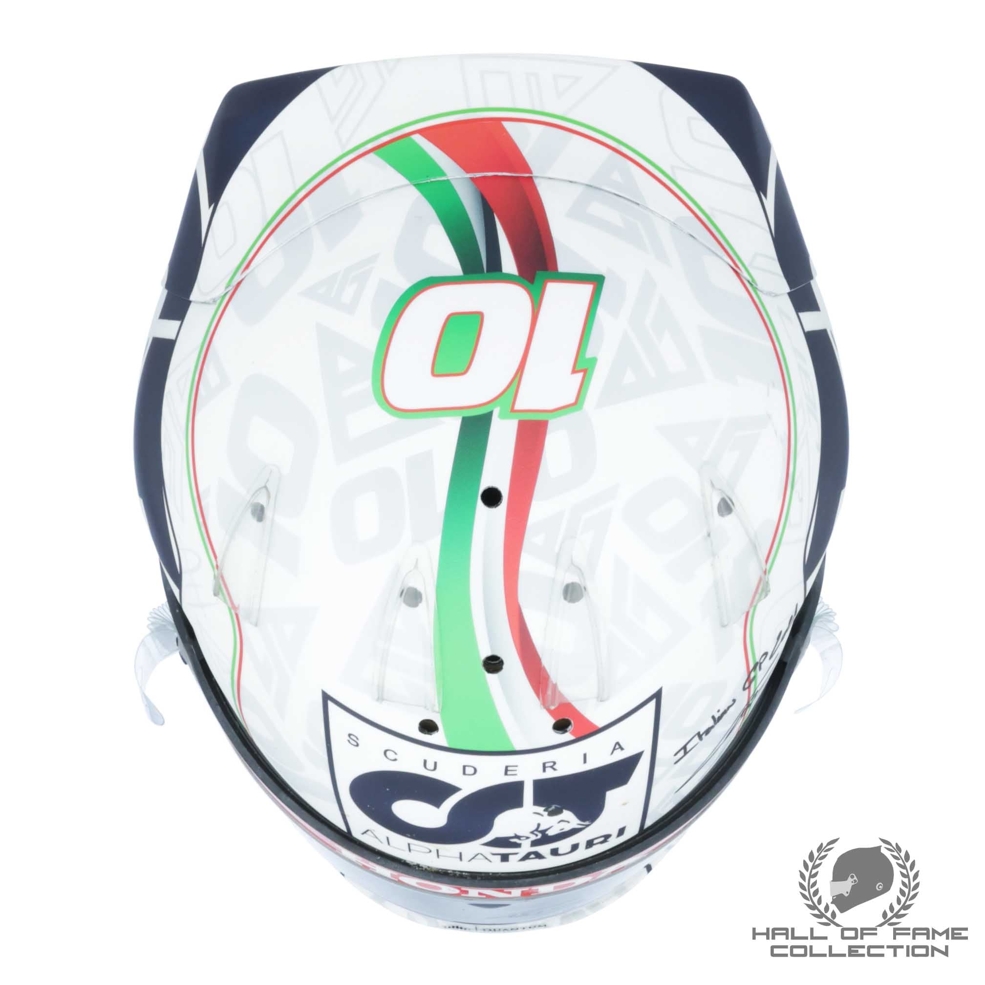 2021 Pierre Gasly Race Used Italian GP AlphaTauri F1 Helmet