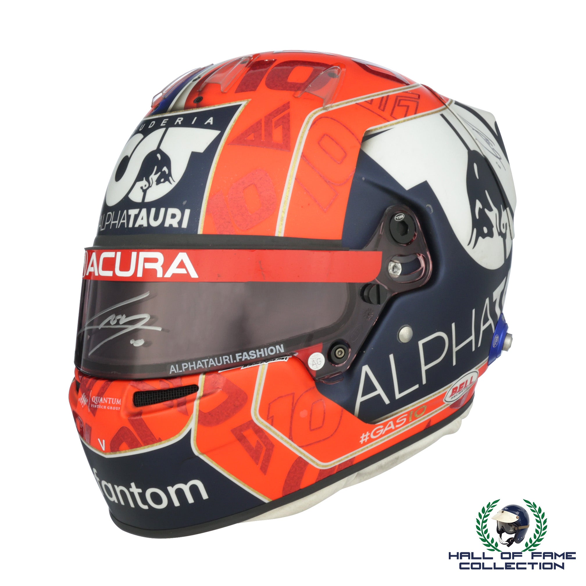 2021 Pierre Gasly Signed United States GP Used Alpha Tauri F1 Helmet