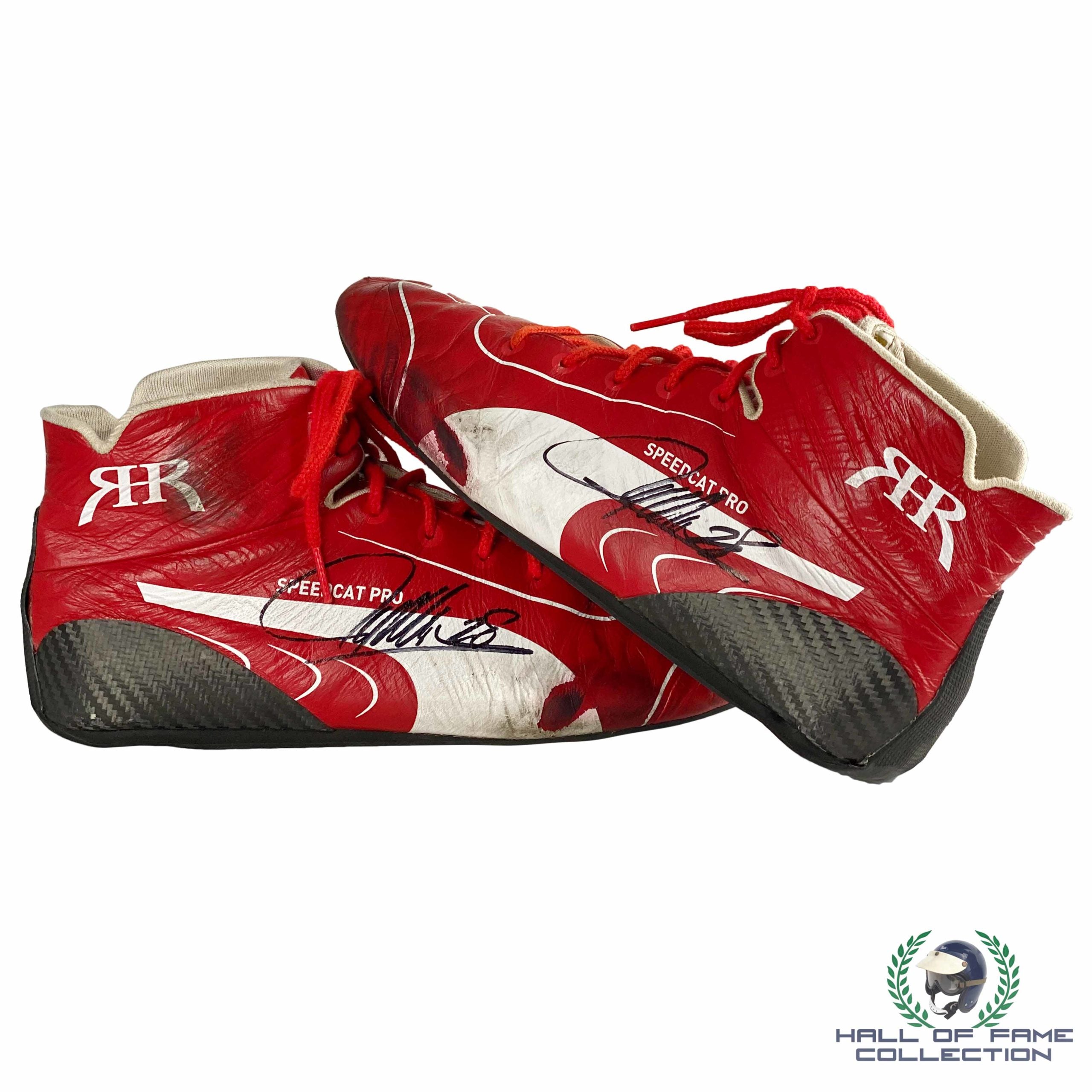 2021 Ryan Hunter-Reay Signed Race Used Andretti Autosport Indy 500 Boots