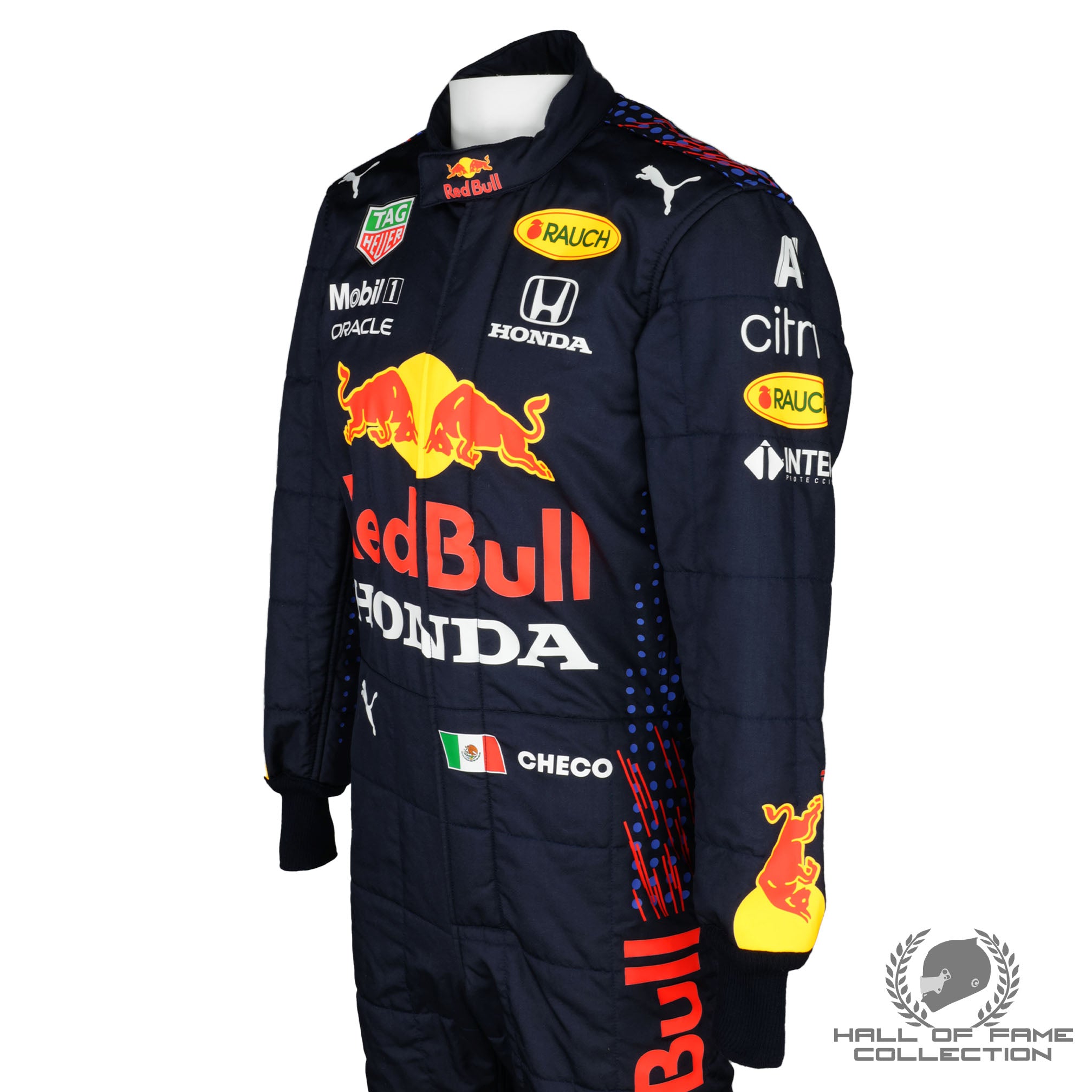 2021 Sergio Perez Race Worn Red Bull Racing F1 Suit