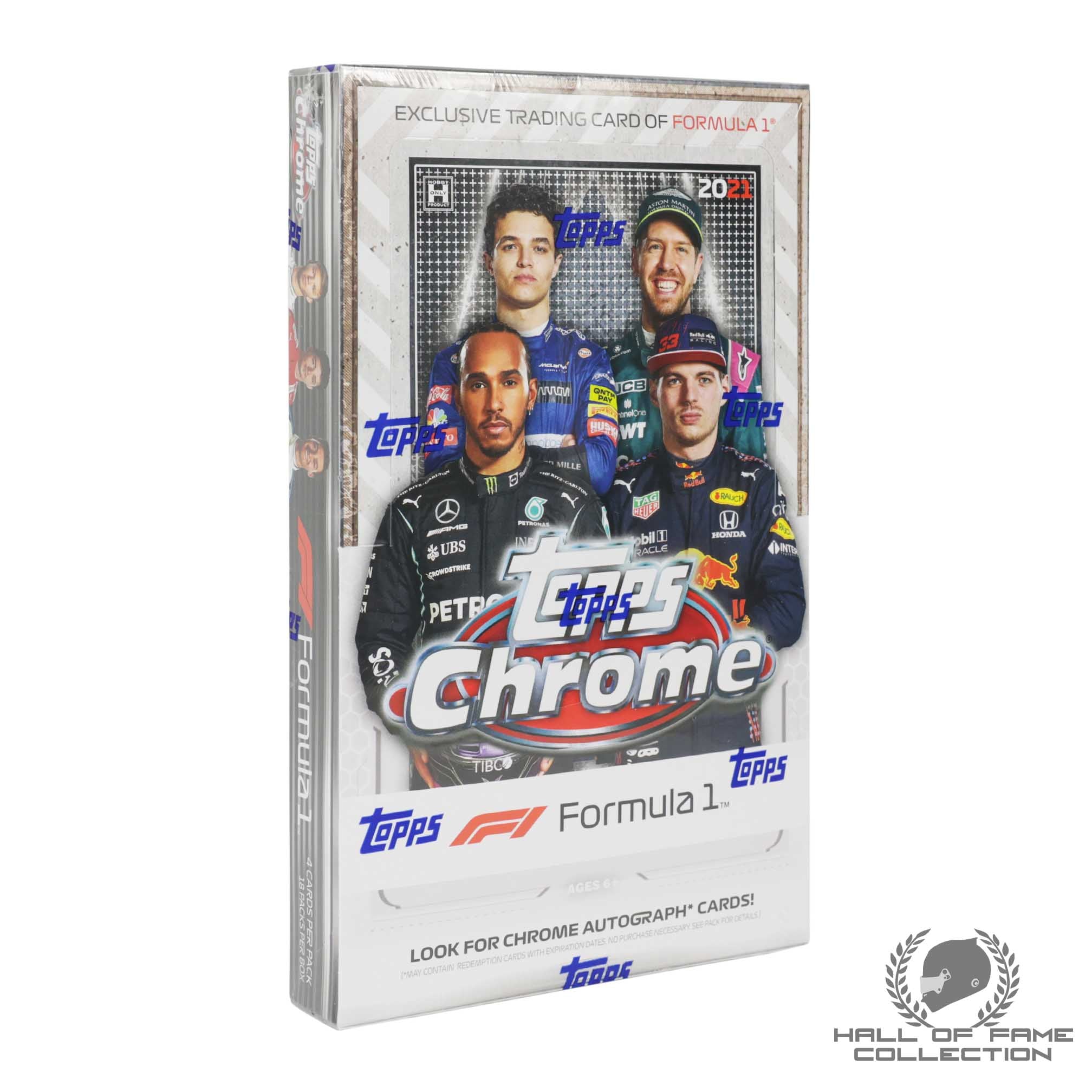 2021 Topps Chrome Formula 1 Racing Factory Sealed Hobby Box