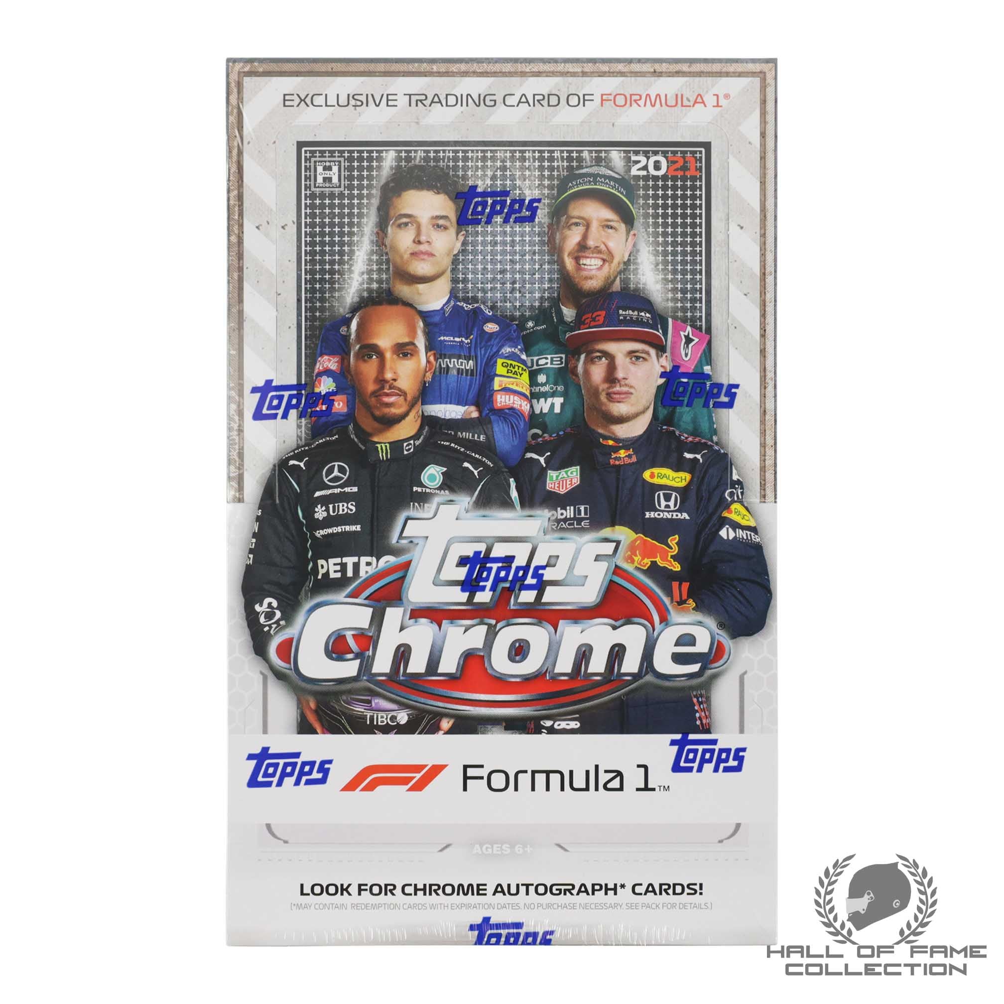 2021 Topps Chrome Formula 1 Racing Factory Sealed Hobby Box