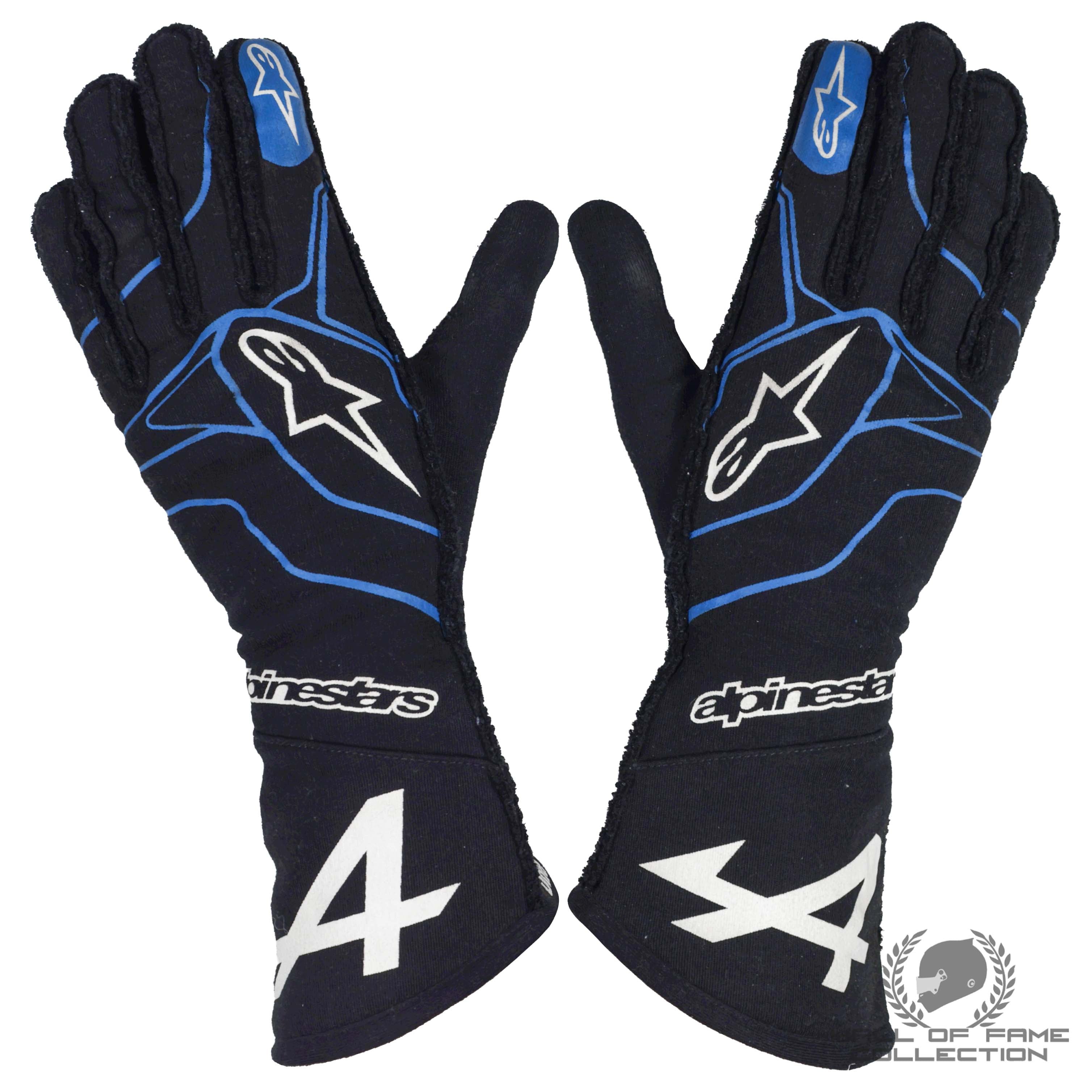 2021 Esteban Ocon Used Alpine F1 Gloves