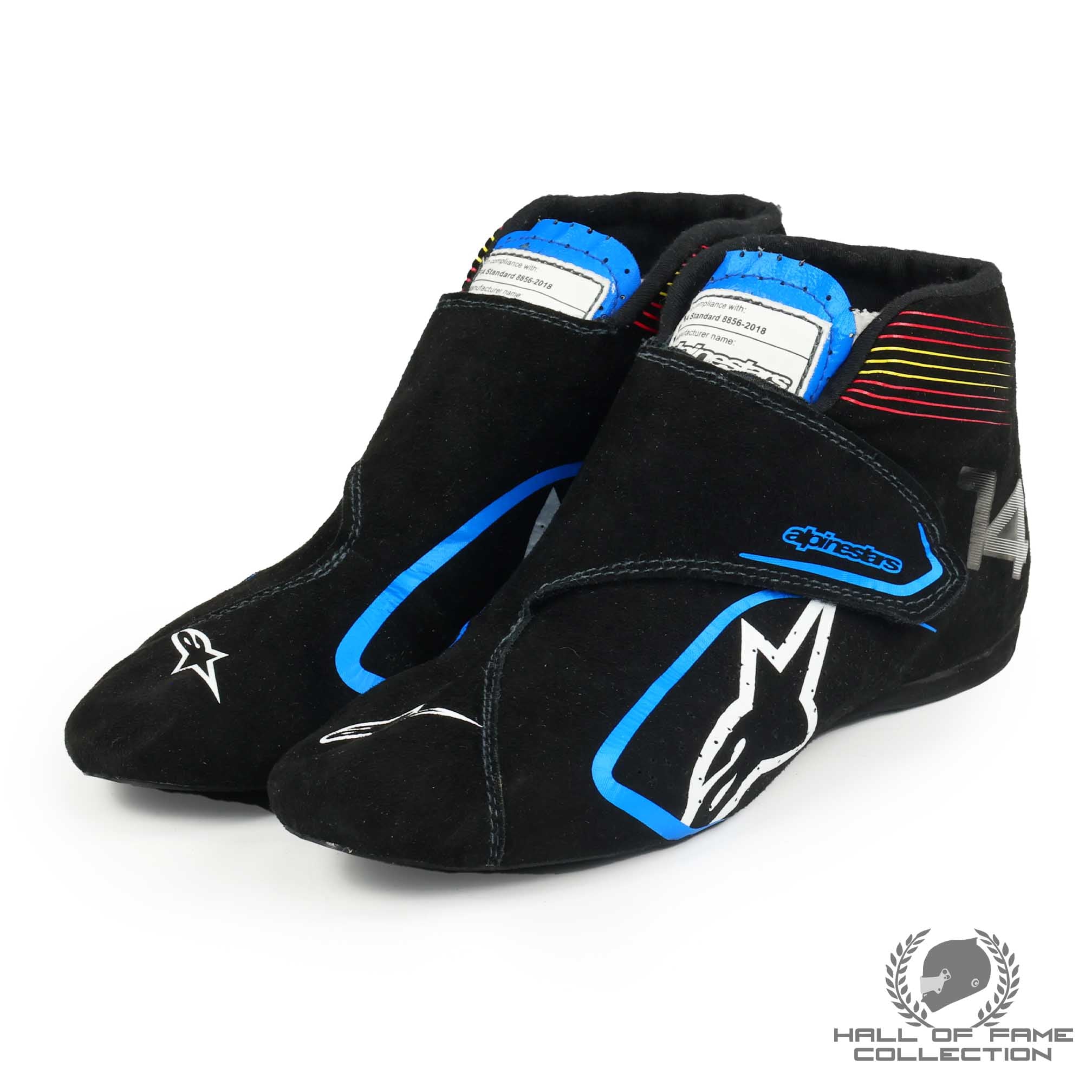 2021 Fernando Alonso Alpinestars Used Alpine F1 Boots