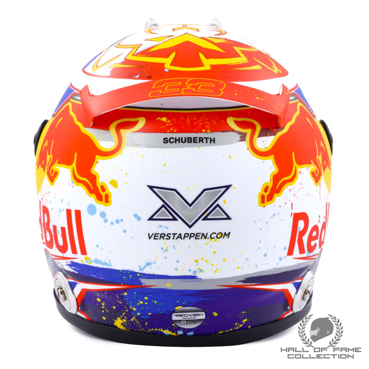 2021 Max Verstappen Signed Dutch GP Red Bull Racing 1:2 F1 Helmet