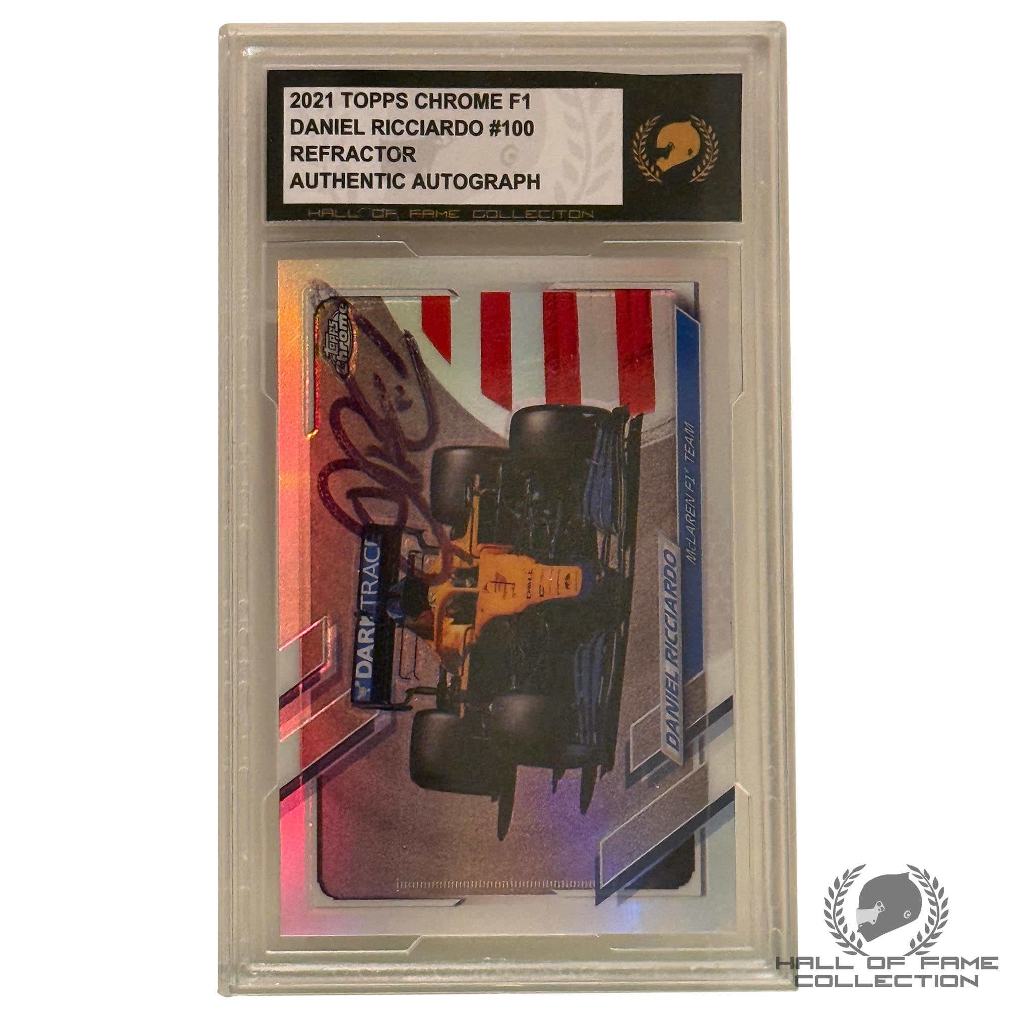 2021 Topps Formula 1 Daniel Ricciardo Refractor Authentic Autograph Card