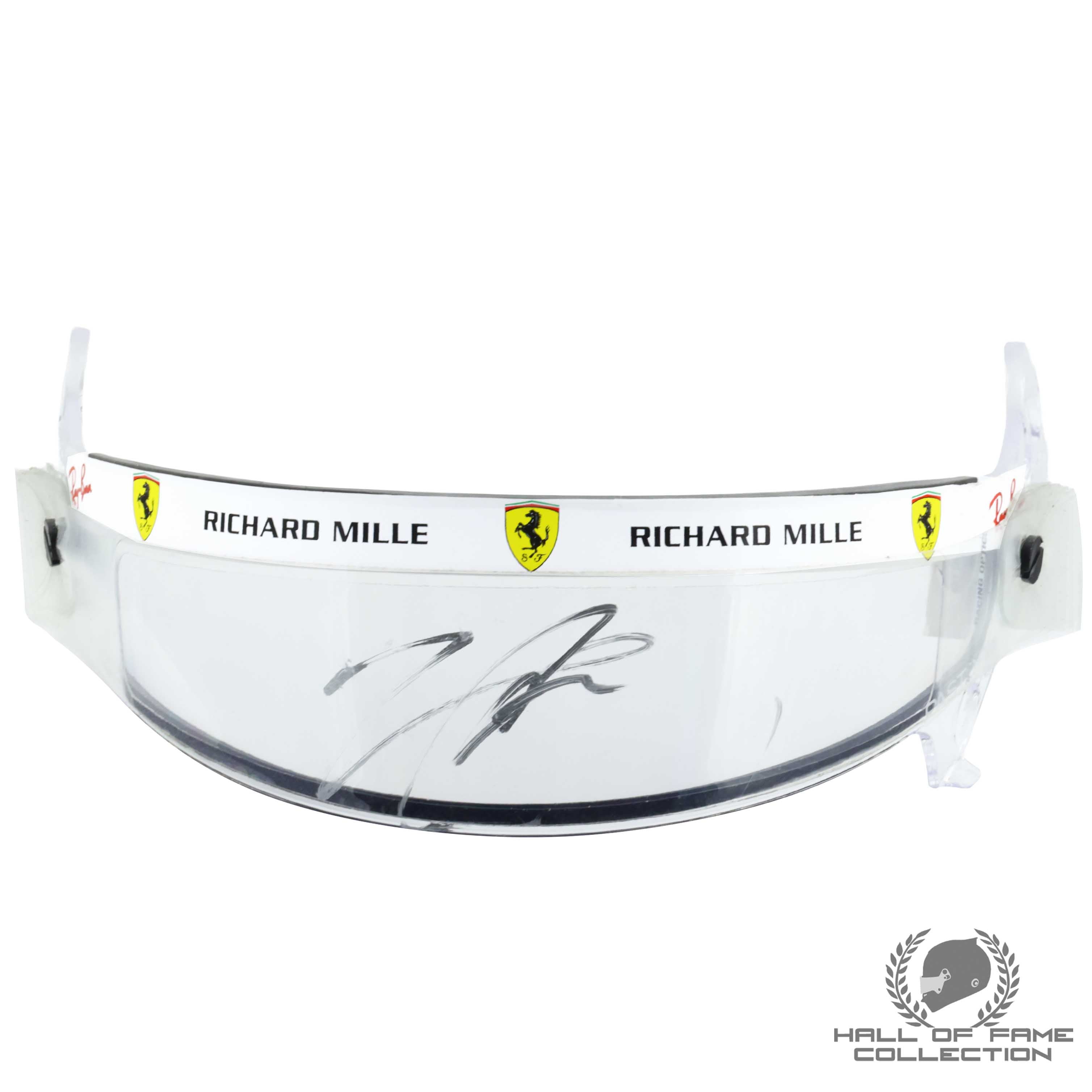 2021 Charles Leclerc Signed Race Used Scuderia Ferrari F1 Visor