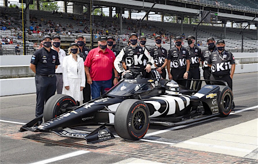 CHARITY AUCTION 2021 Sebastien Bourdais Signed Indy 500 Race Used AJ Foyt Enterprises IndyCar Helmet (Auction Closed)